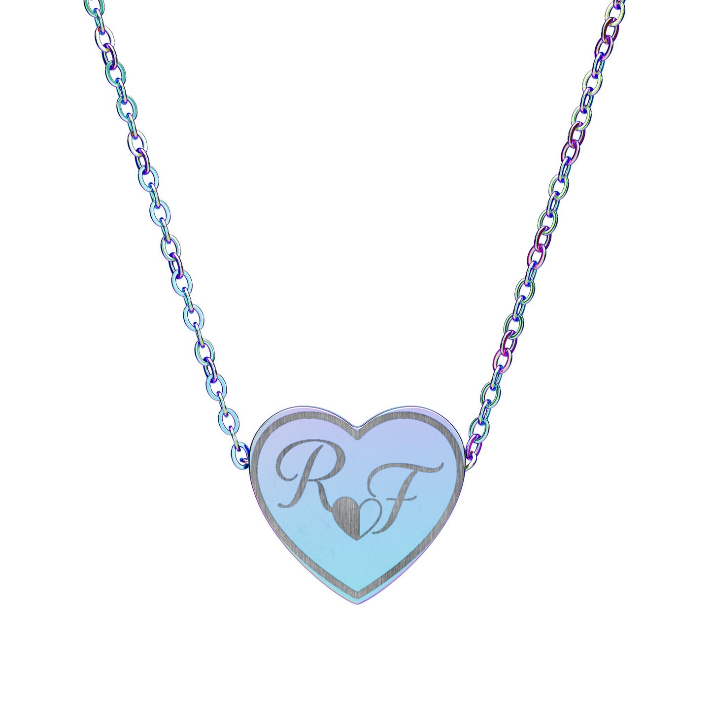 Engravable Heart Necklace — Small Heart Pendant for Lovers