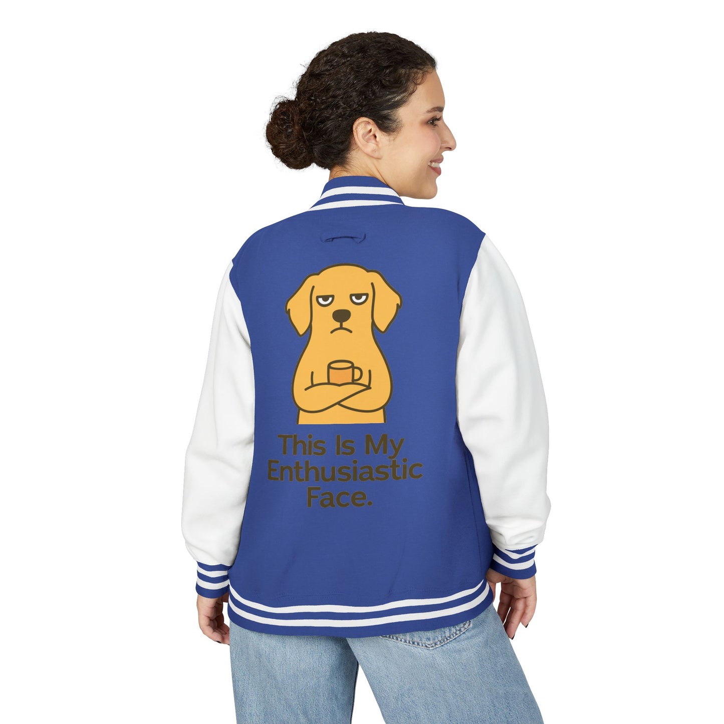 Funny Sarcastic Dog Letterman Jacket
