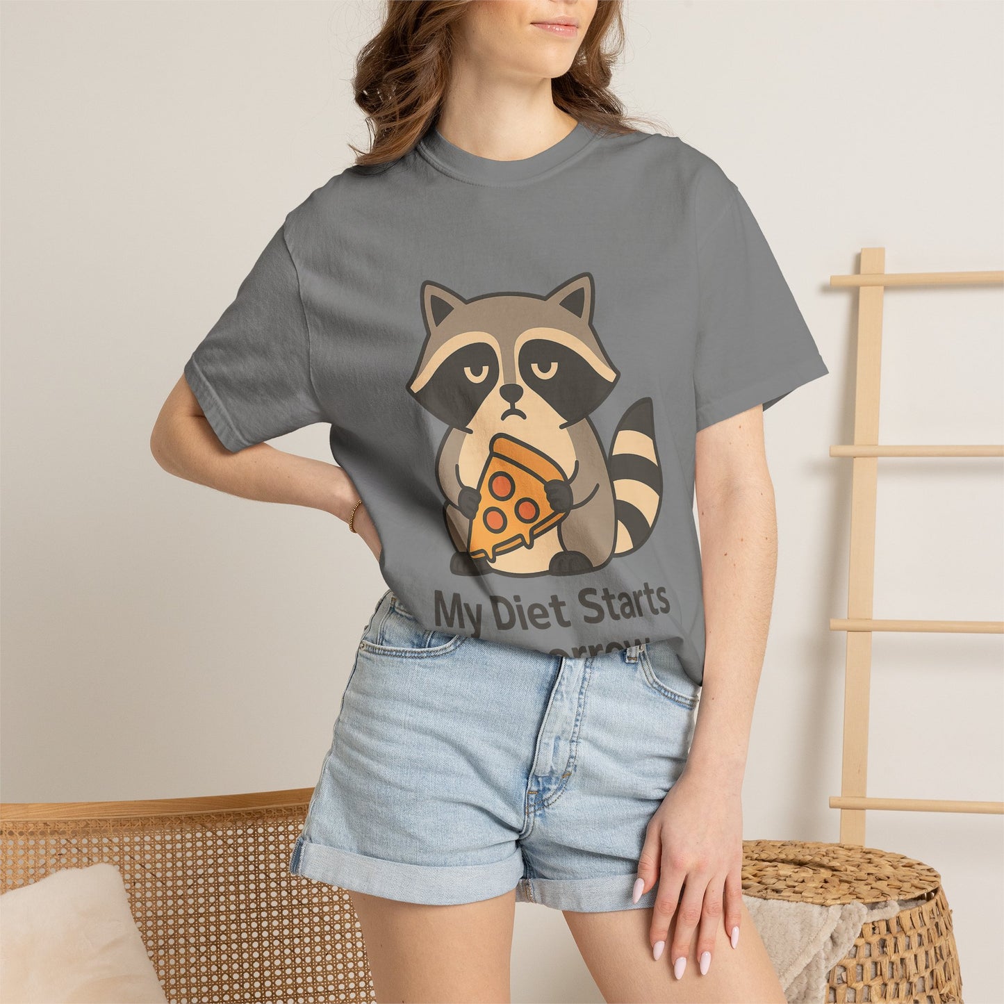 Funny Sarcastic Raccoon Diet T-Shirt