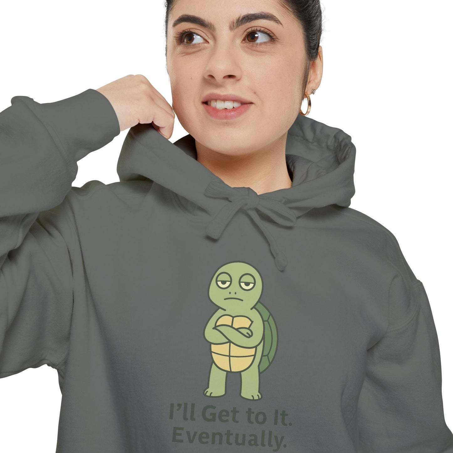 I'll Get to It Eventually Turtle Hoodie — Funny Procrastination Sweatshirt