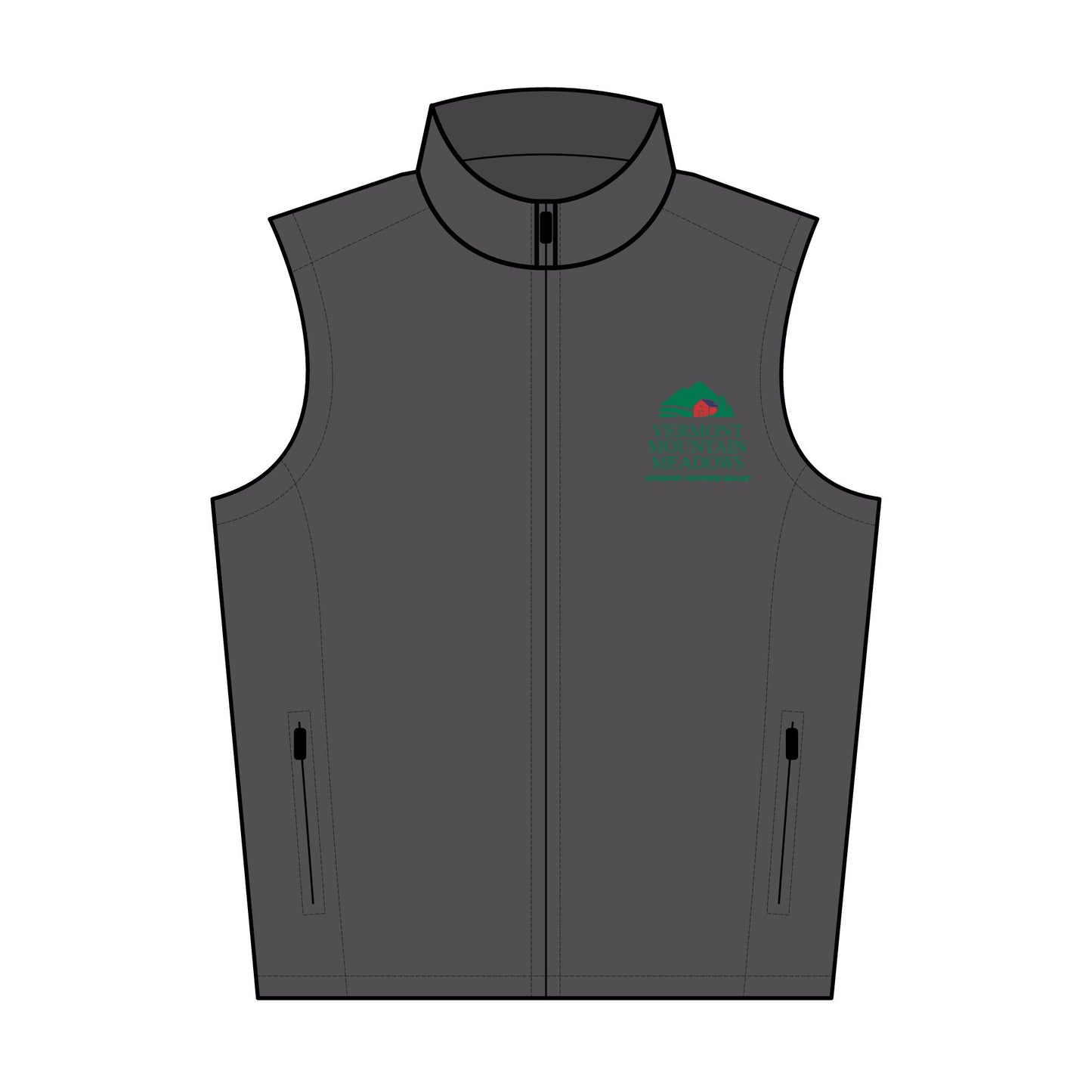 Vermont Mountain Meadows Soft Shell Vest — Vermont-Inspired Embroidered Vest