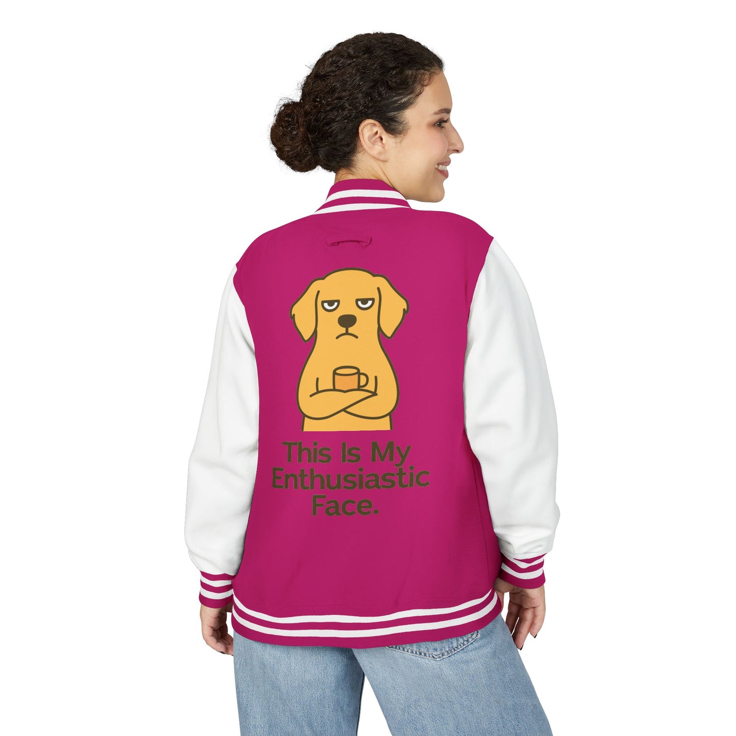 Funny Sarcastic Dog Letterman Jacket