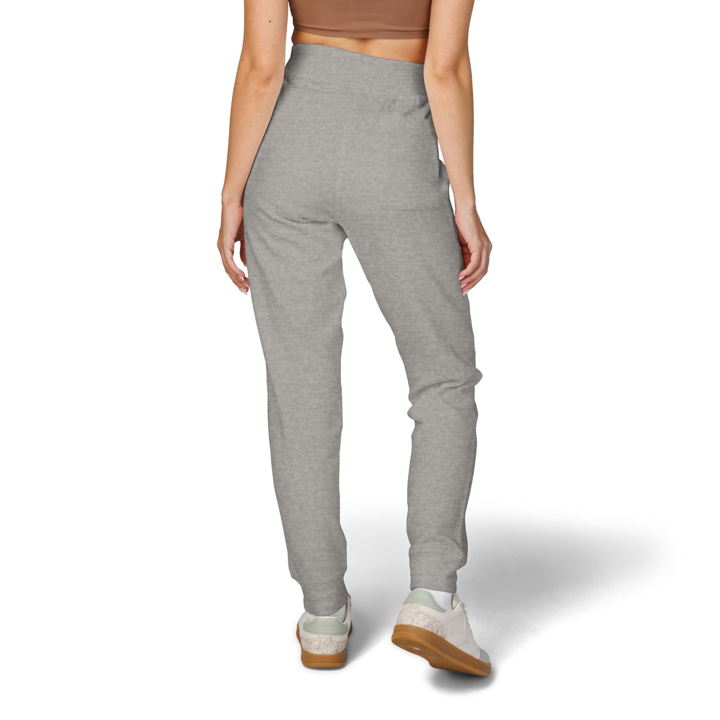 Embroidered Floral ‘Love Grows Here’ Sweatpants — Cozy Fleece Joggers