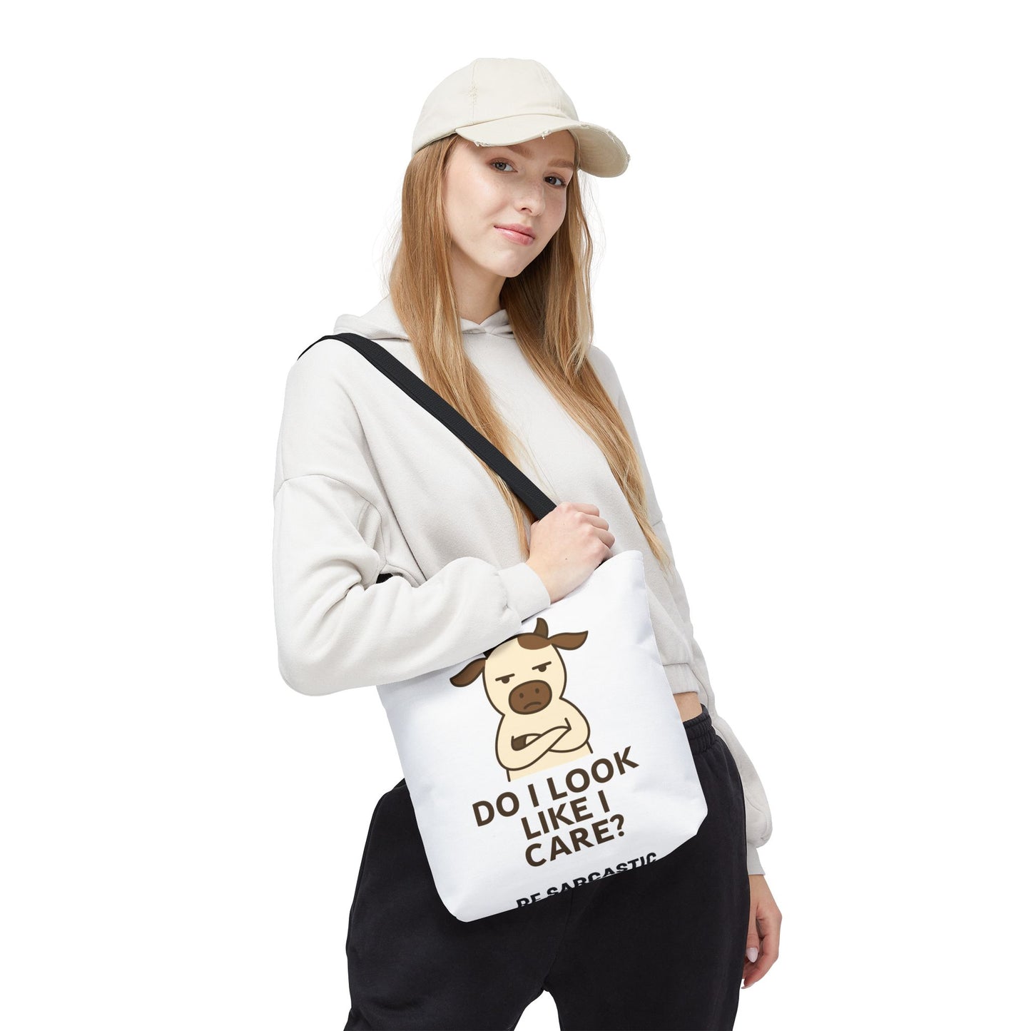 Sarcastic Funny Tote Bag — Humorous Quote Canvas Shopper