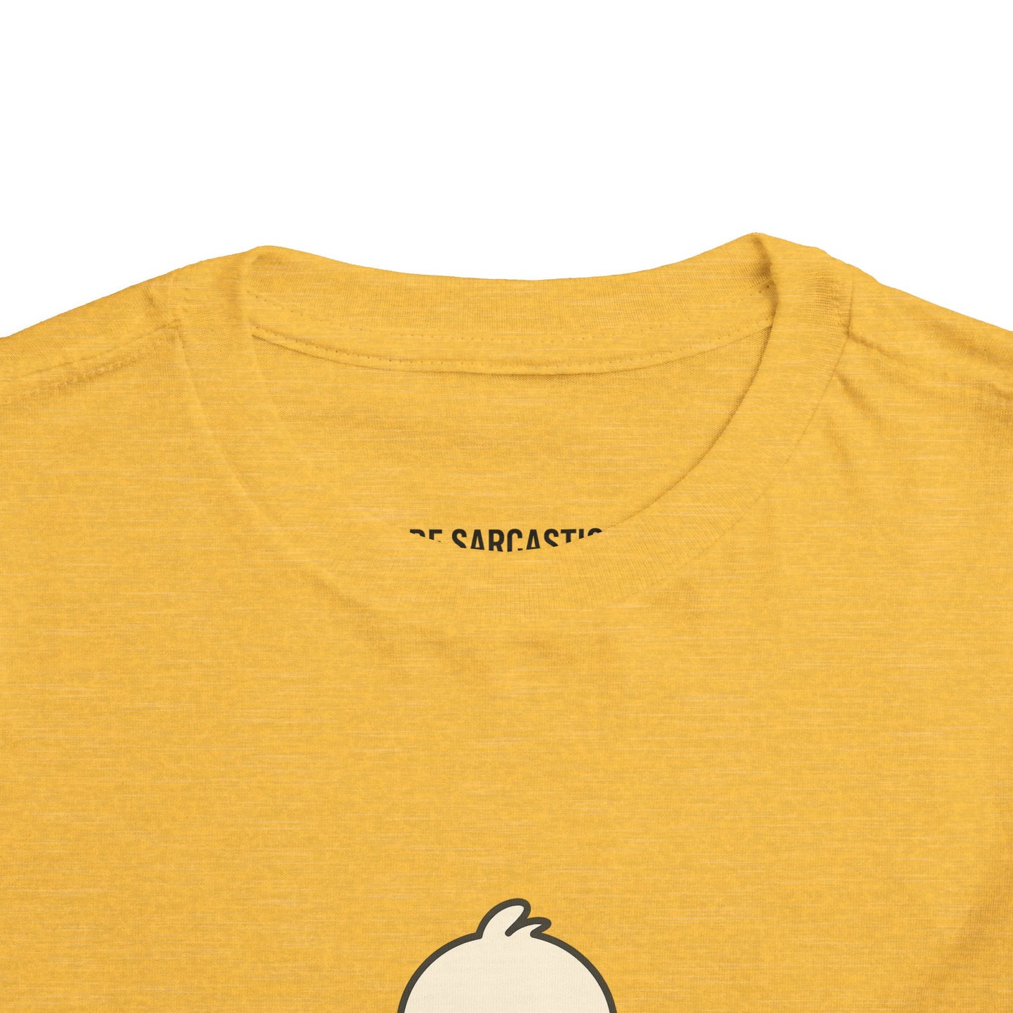 Toddler Tee — "RUDE" Grumpy Duck Kids Shirt (Playful Sarcastic Design)