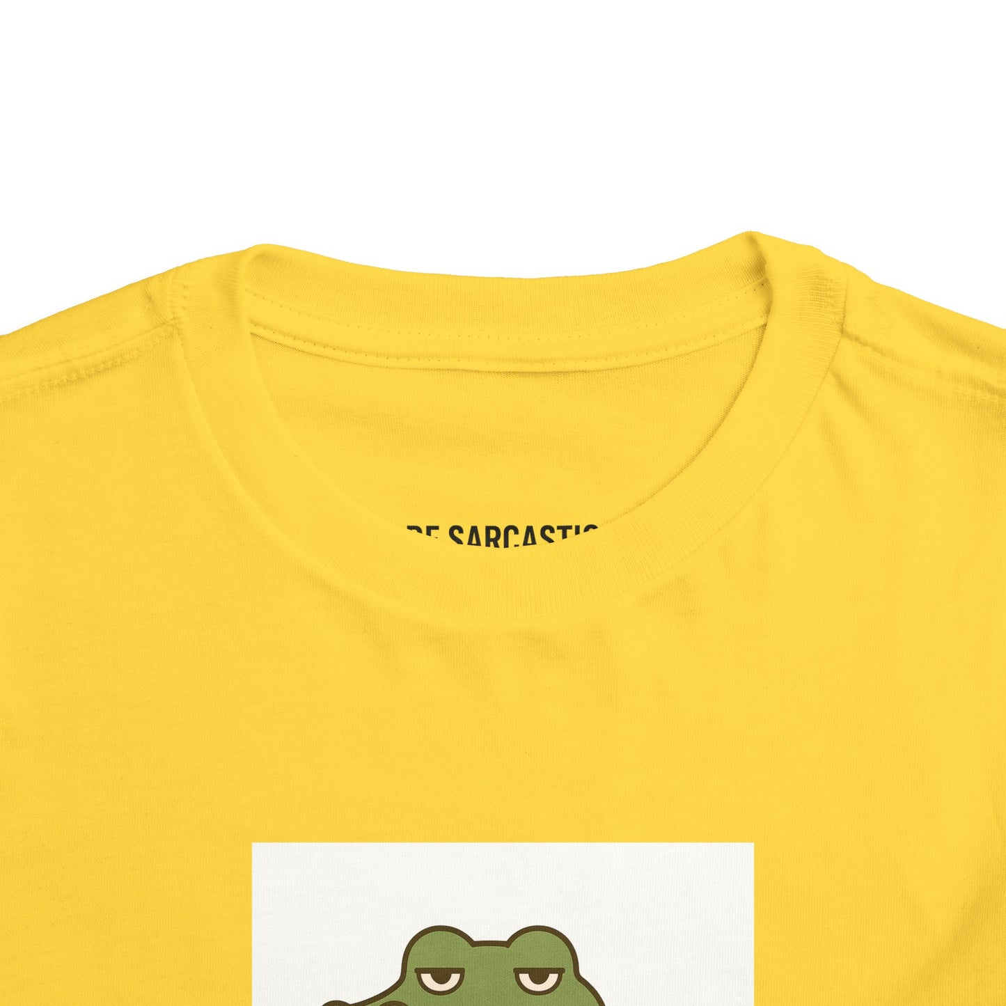 Toddler Tee — "Over It Since Birth" Alligator Graphic