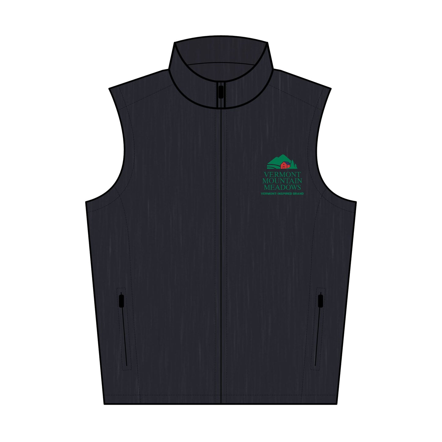 Vermont Mountain Meadows Soft Shell Vest — Vermont-Inspired Embroidered Vest