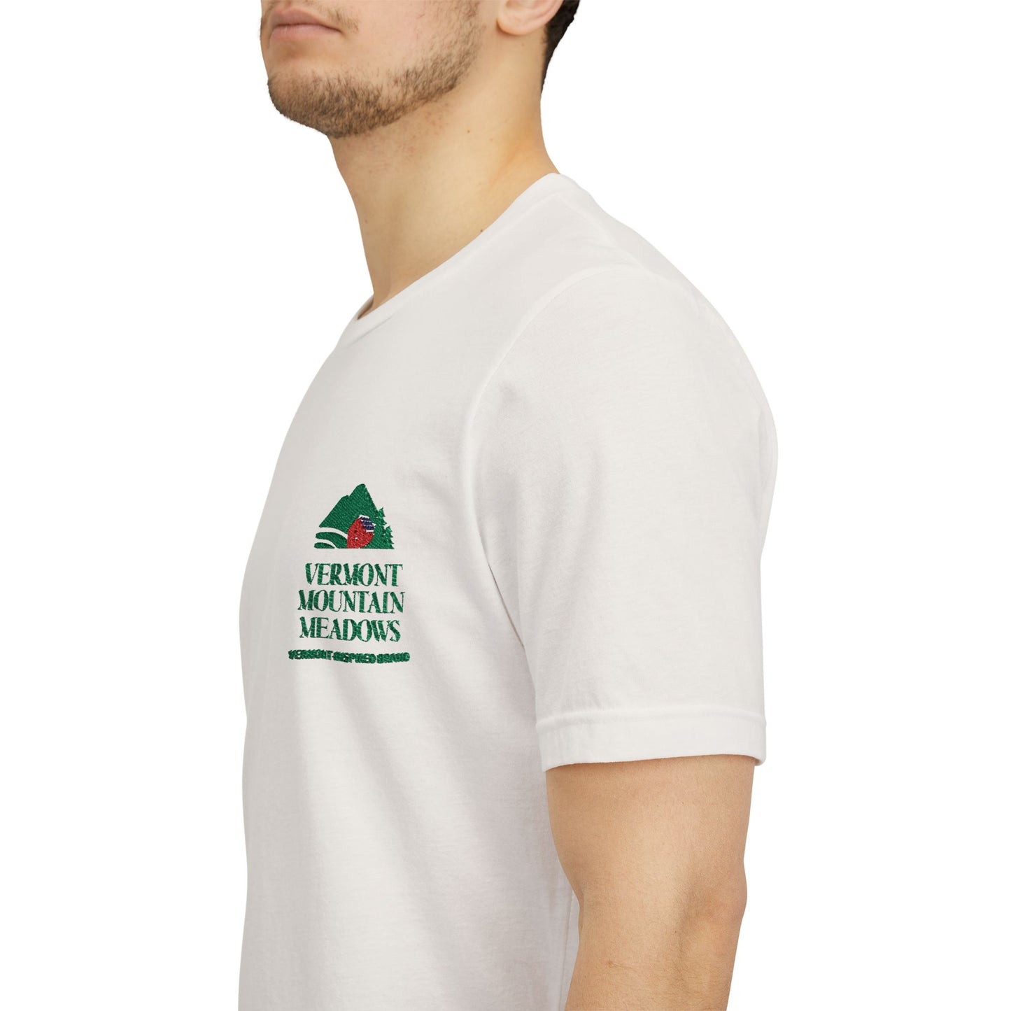 Vermont Embroidered Logo Tee
