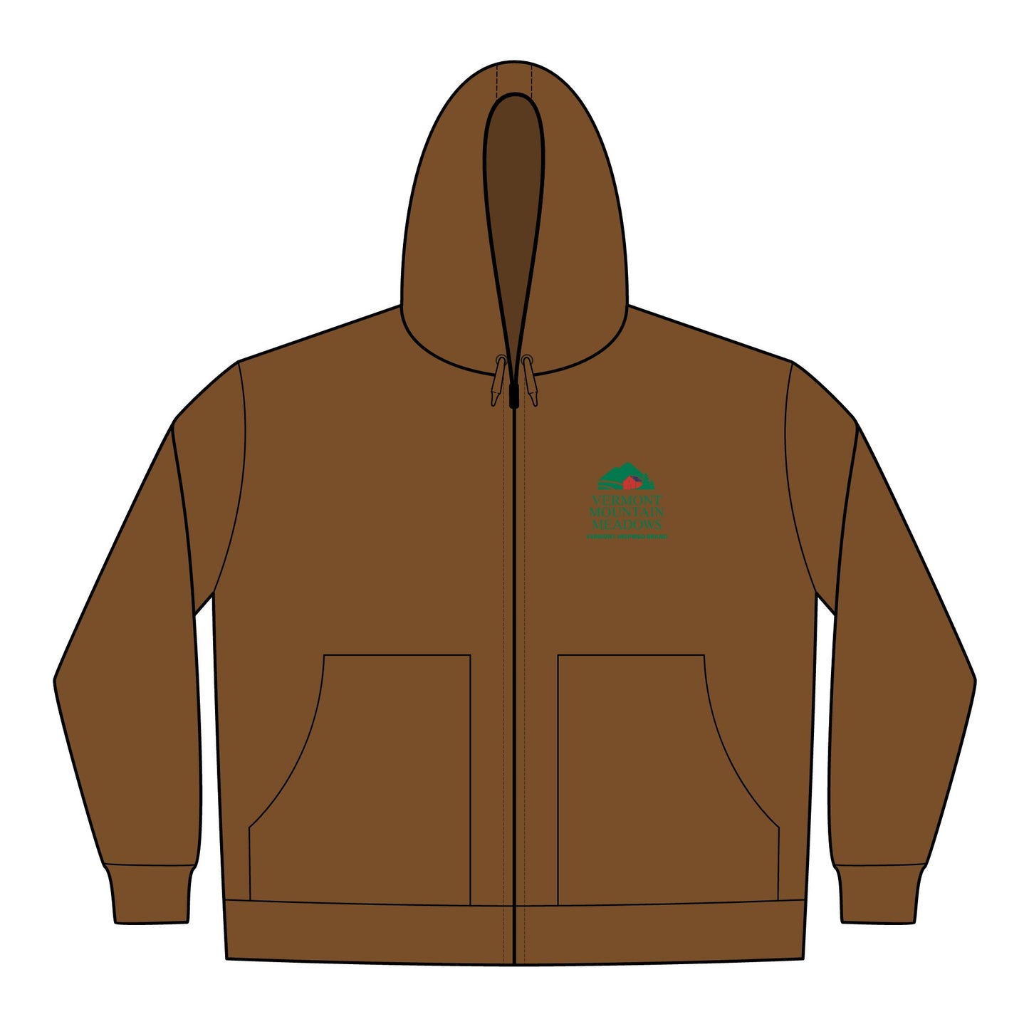 Vermont Barn & Solar Logo Hooded Work Jacket — CornerStone Men's Duck Cloth Embroidery