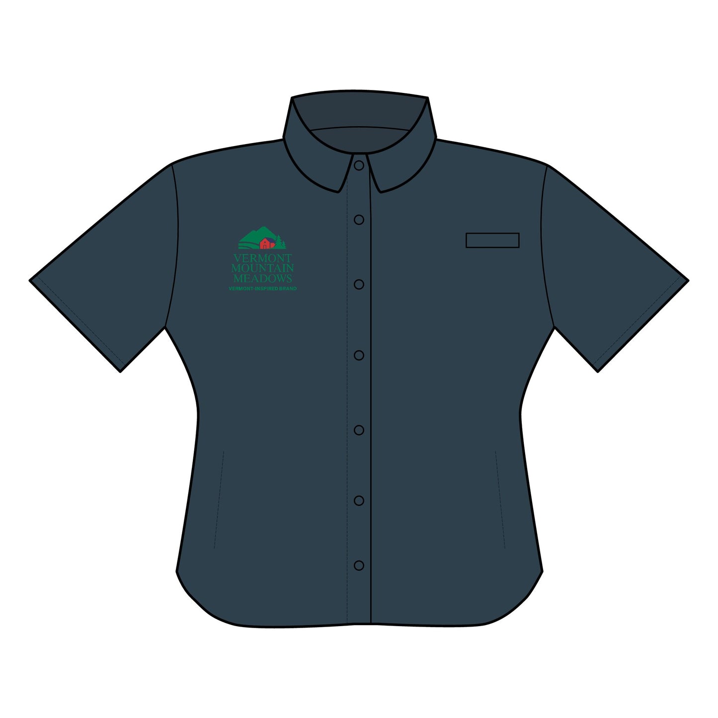 Vermont Barn & Solar Embroidered Women's Tamiami Shirt