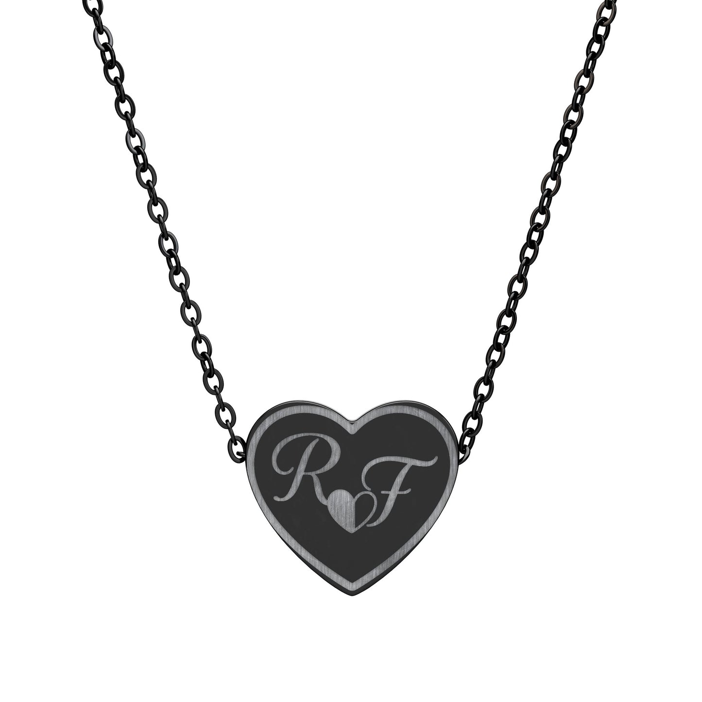 Engravable Heart Necklace — Small Heart Pendant for Lovers