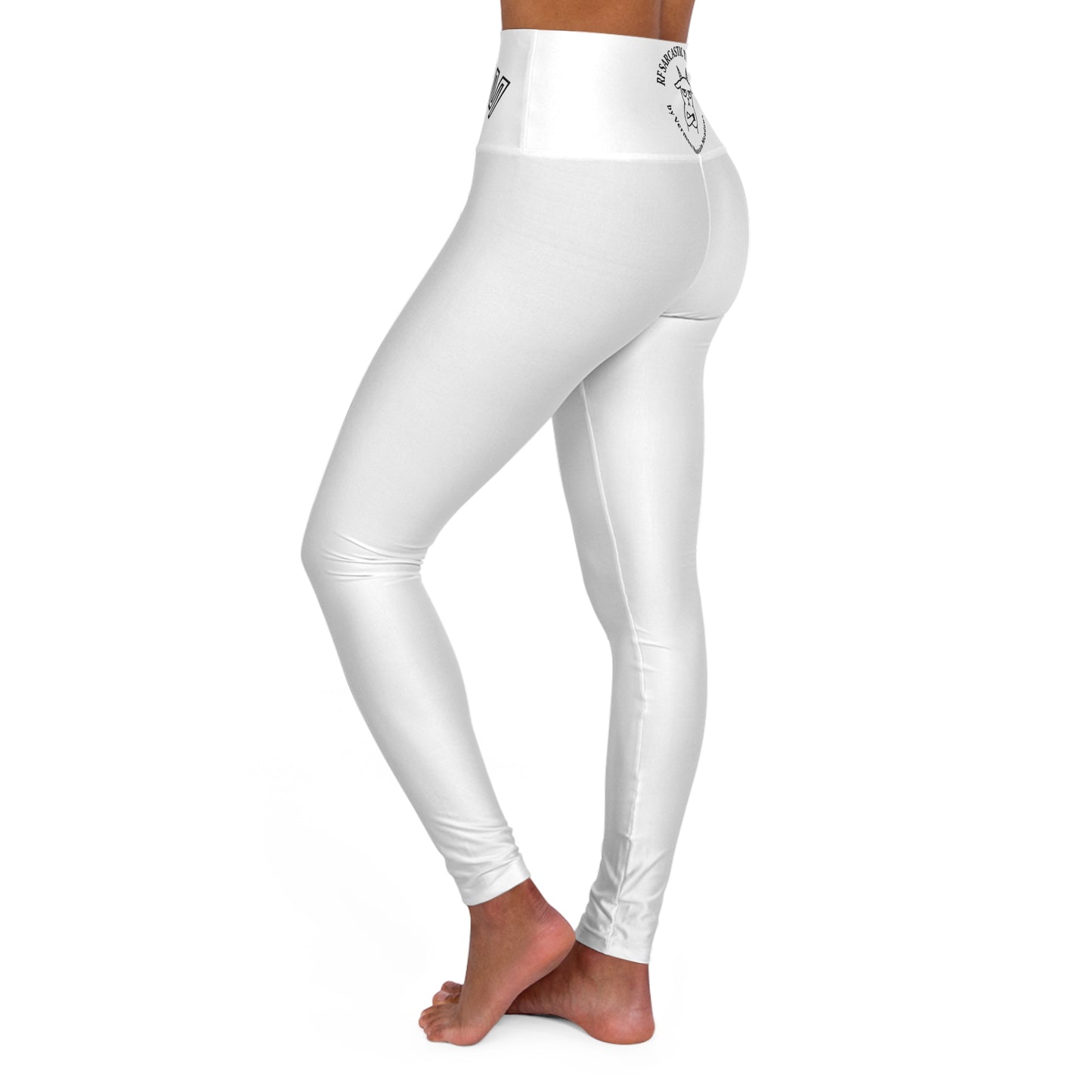 Sarcasm University High-Waisted Yoga Leggings — Funny Graphic Workout Tights