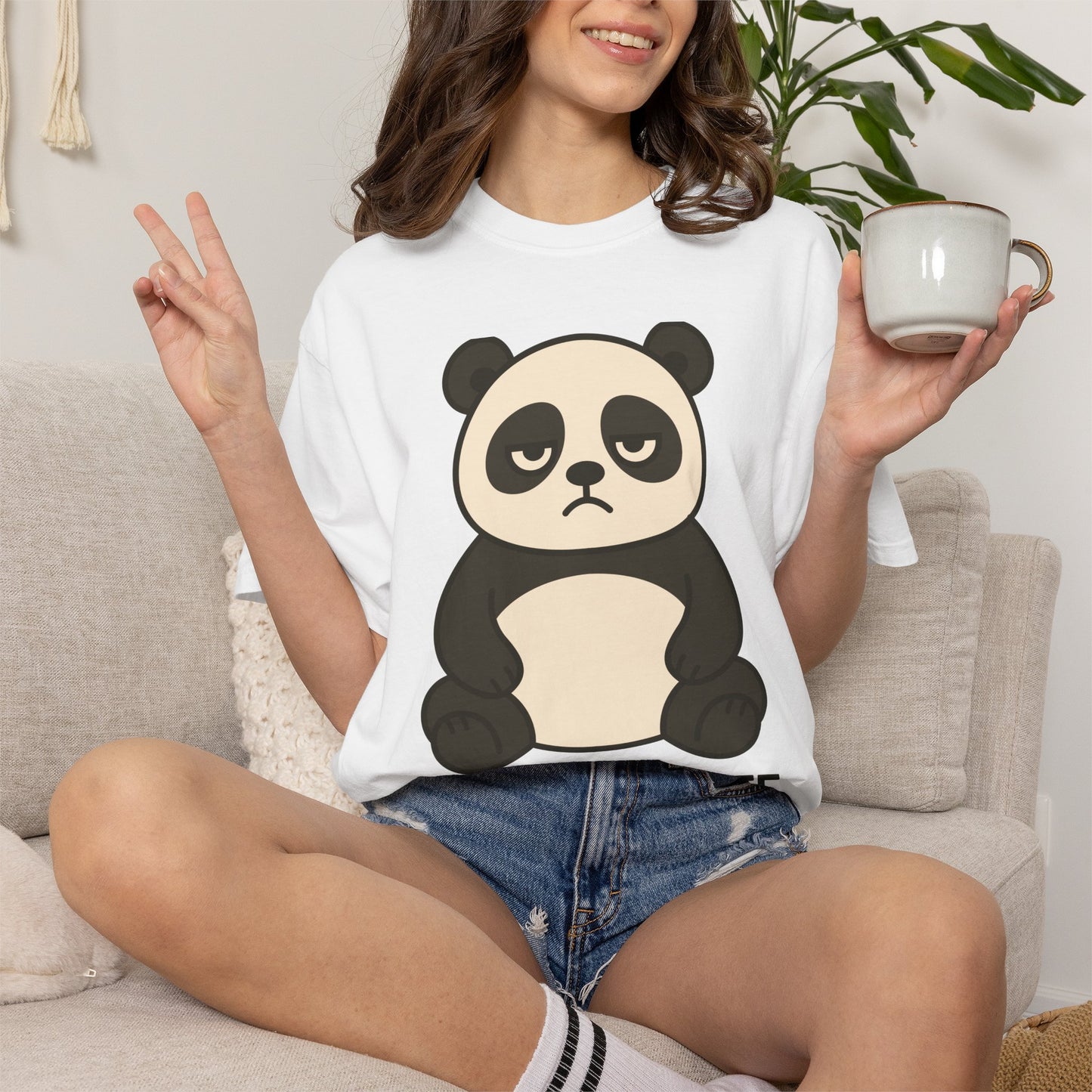 Funny Sarcastic Panda Kids T-Shirt