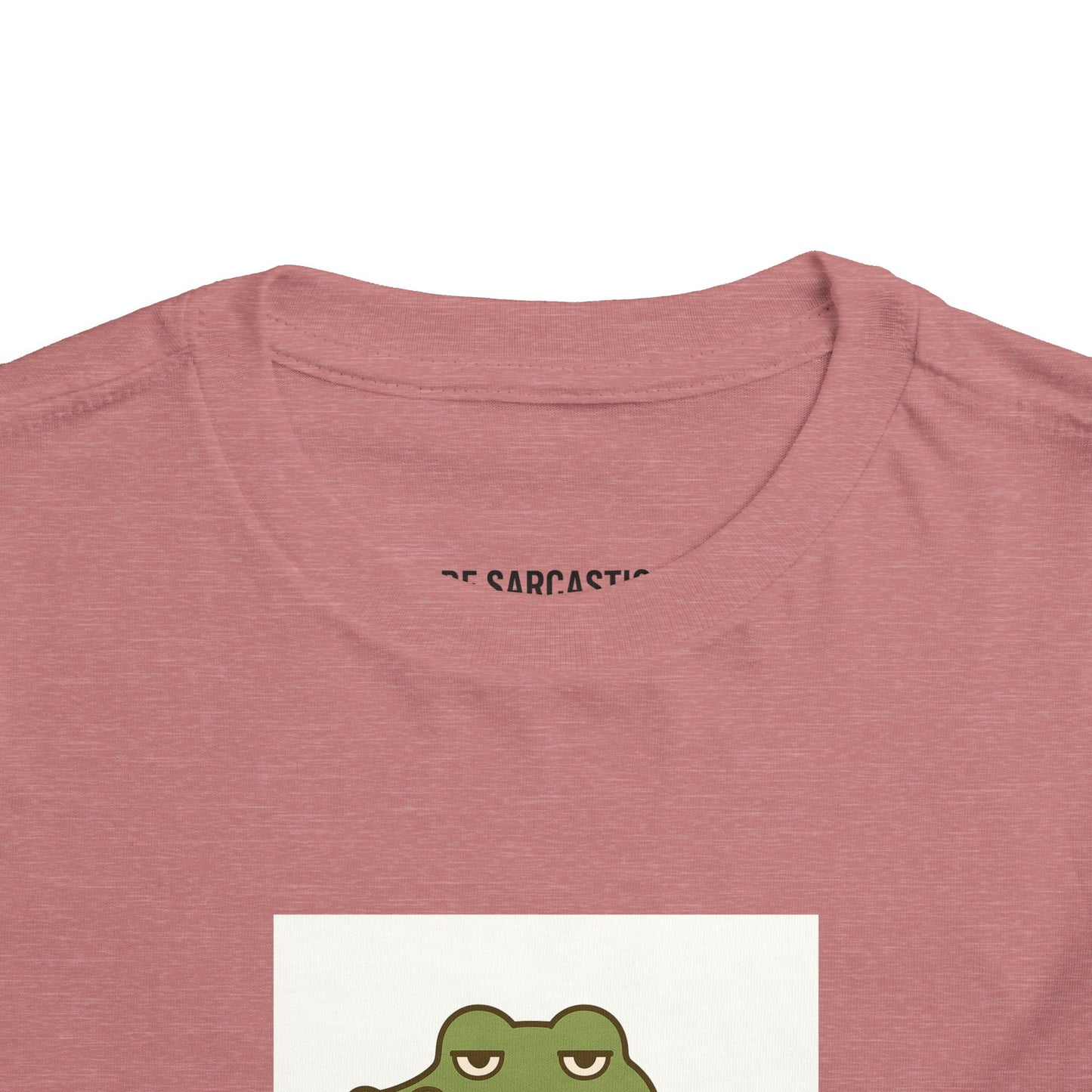 Toddler Tee — "Over It Since Birth" Alligator Graphic