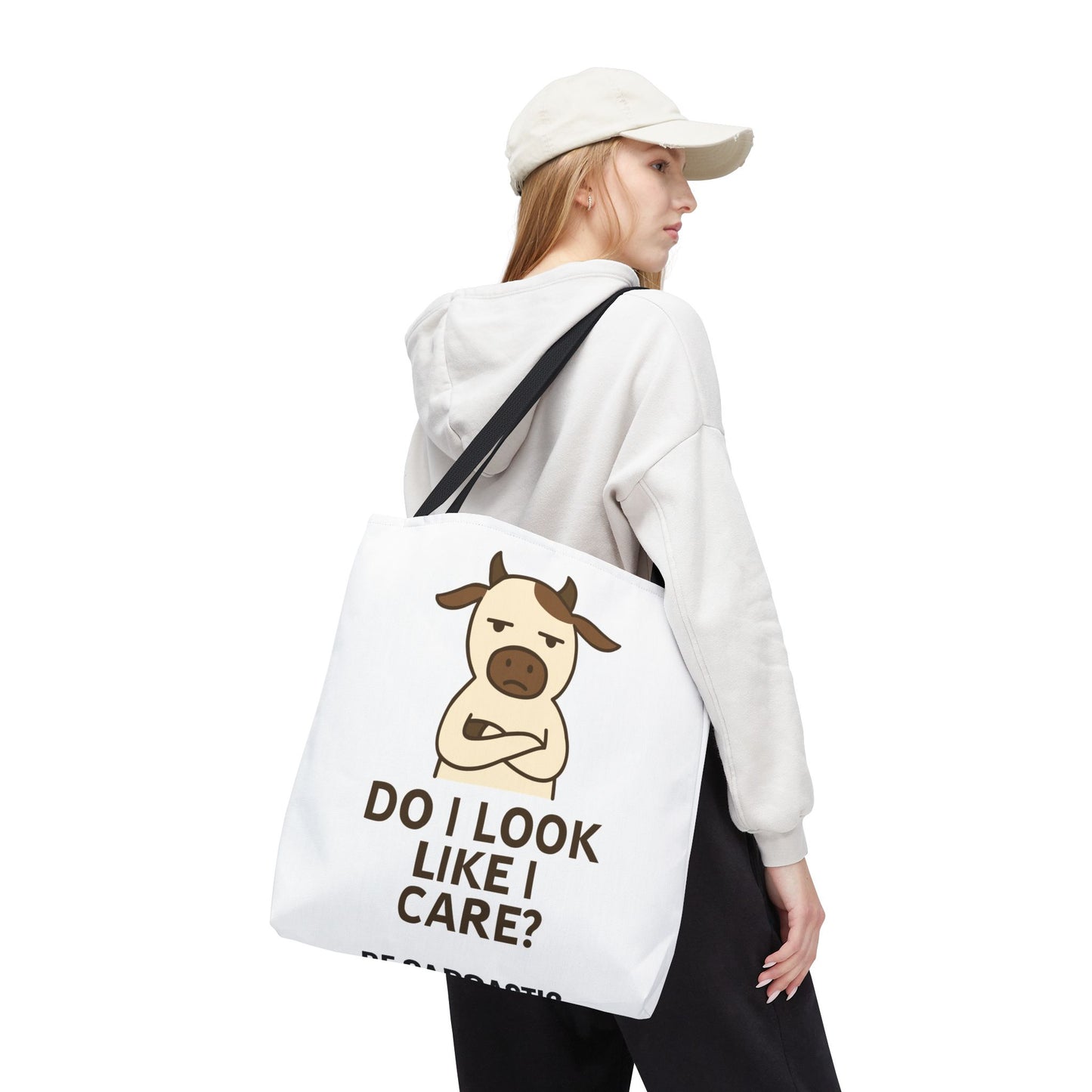 Sarcastic Funny Tote Bag — Humorous Quote Canvas Shopper