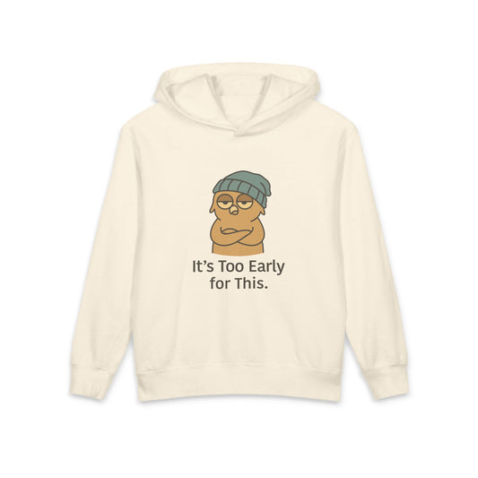Kids Funny Sarcastic Owl Hooded Sweatshirt