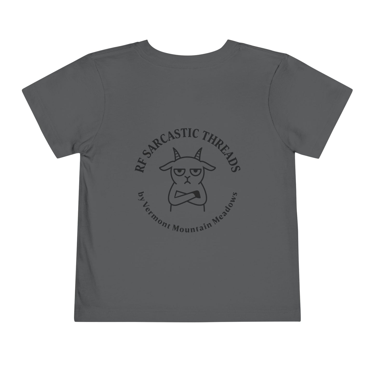 Toddler Tee — "RUDE" Grumpy Duck Kids Shirt (Playful Sarcastic Design)