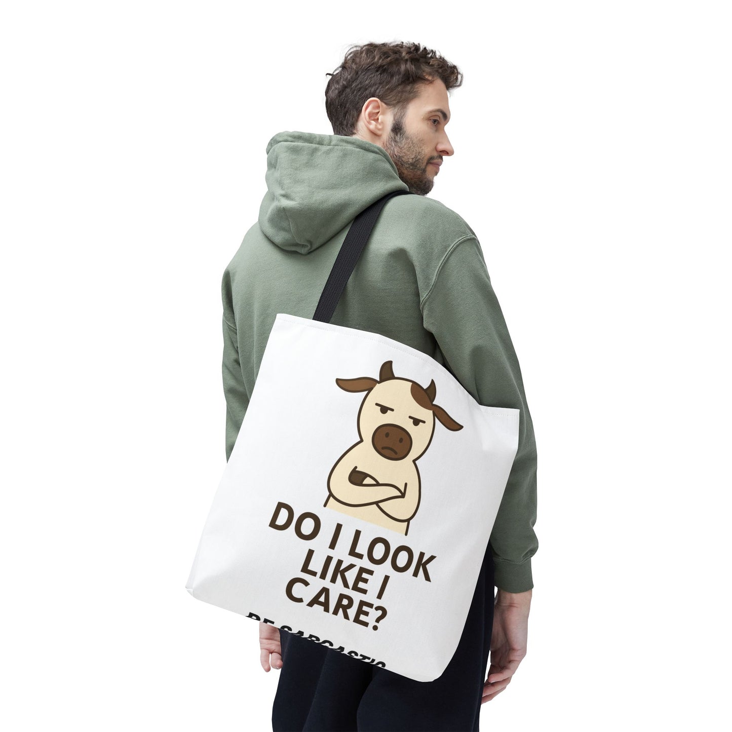 Sarcastic Funny Tote Bag — Humorous Quote Canvas Shopper
