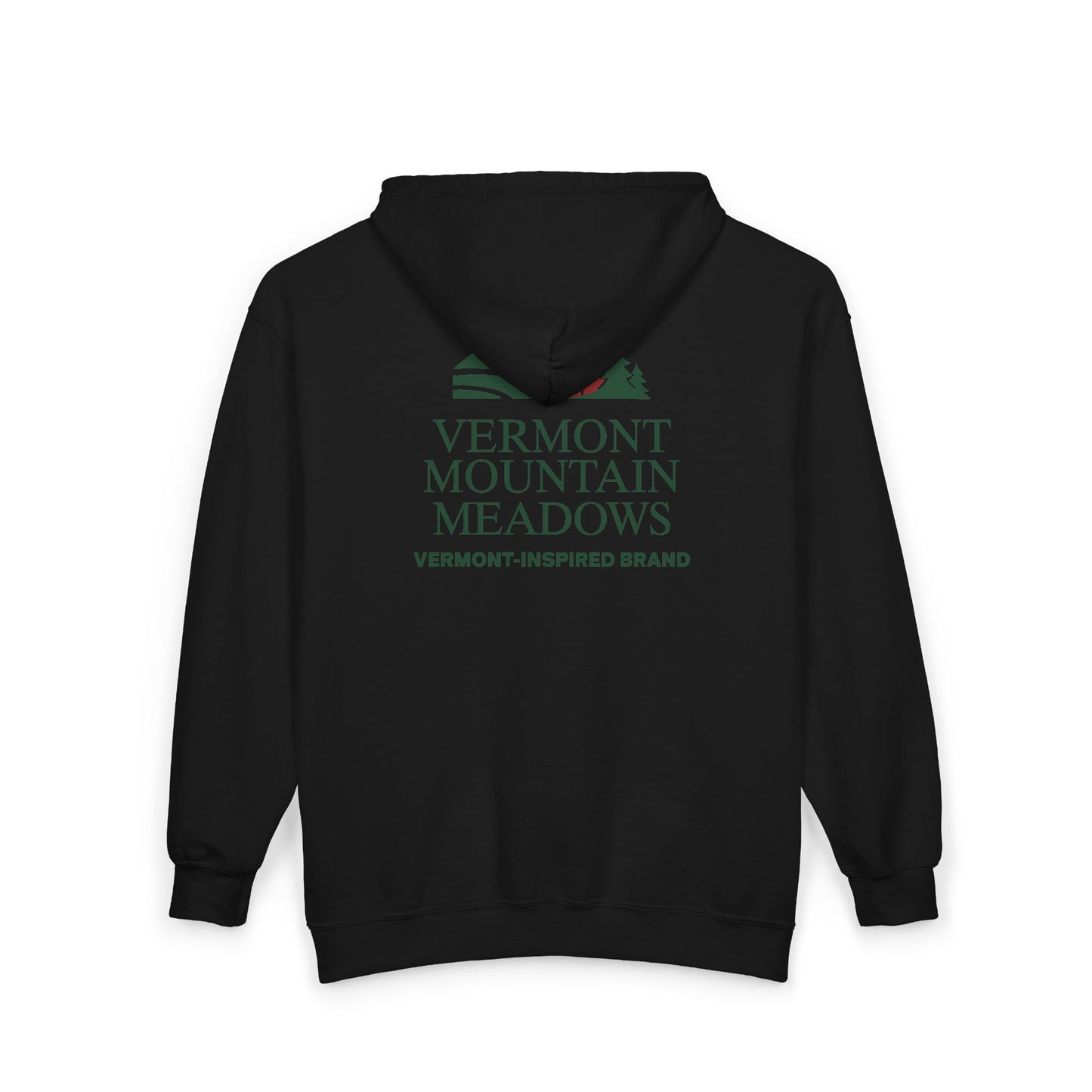 Vermont Barn & Solar Logo Hoodie — Vermont Inspired Full-Zip Sweatshirt
