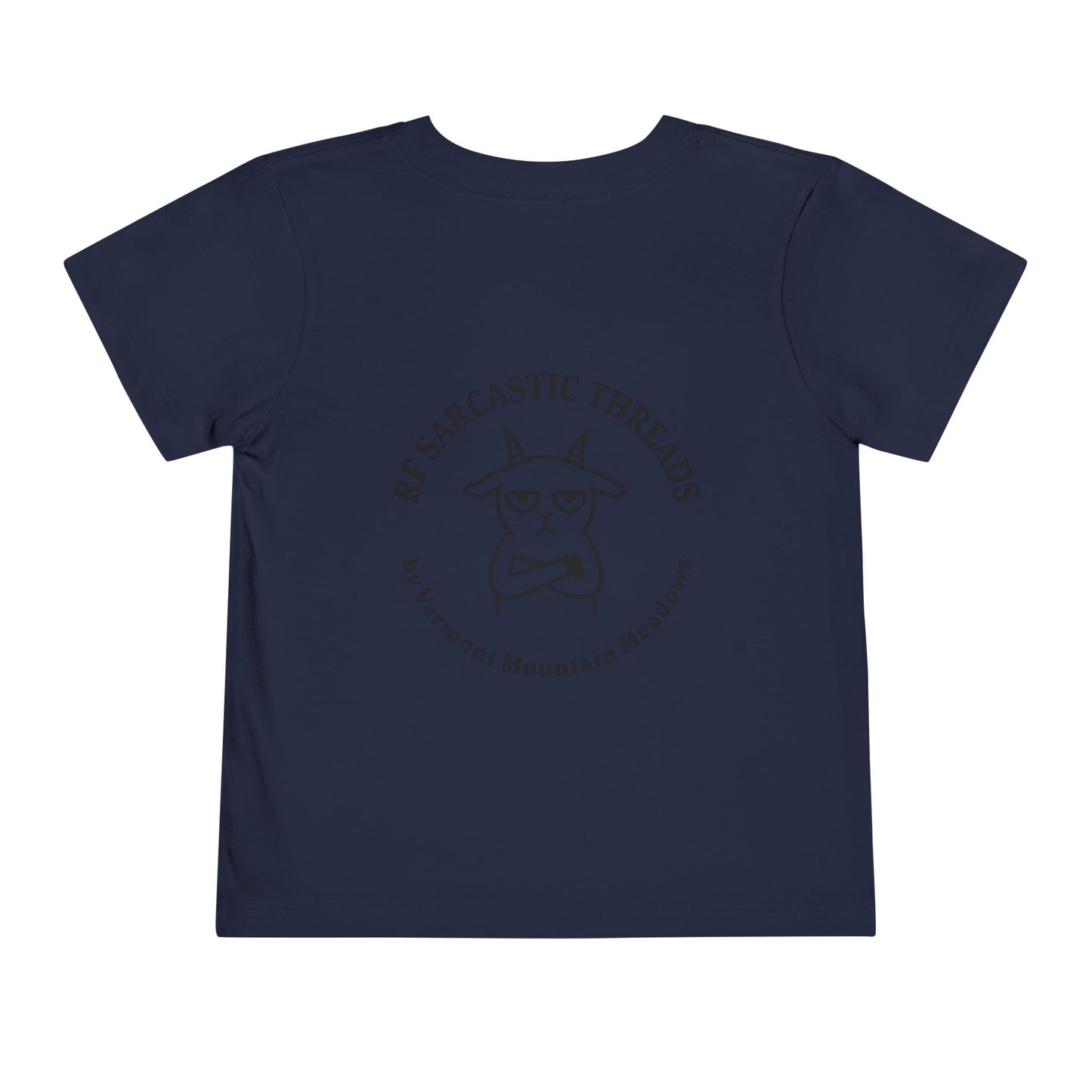 Toddler Tee — "RUDE" Grumpy Duck Kids Shirt (Playful Sarcastic Design)
