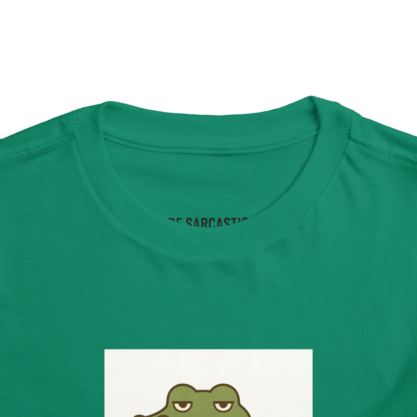 Toddler Tee — "Over It Since Birth" Alligator Graphic