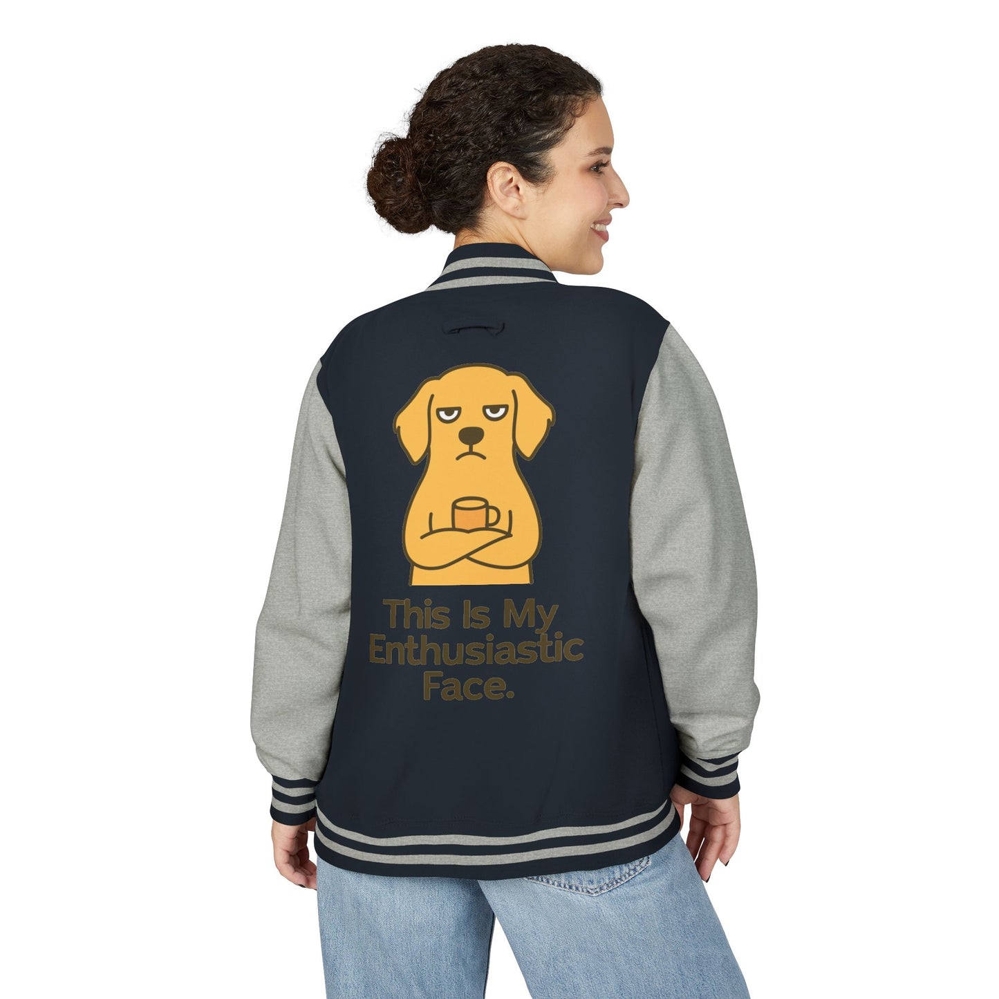 Funny Sarcastic Dog Letterman Jacket