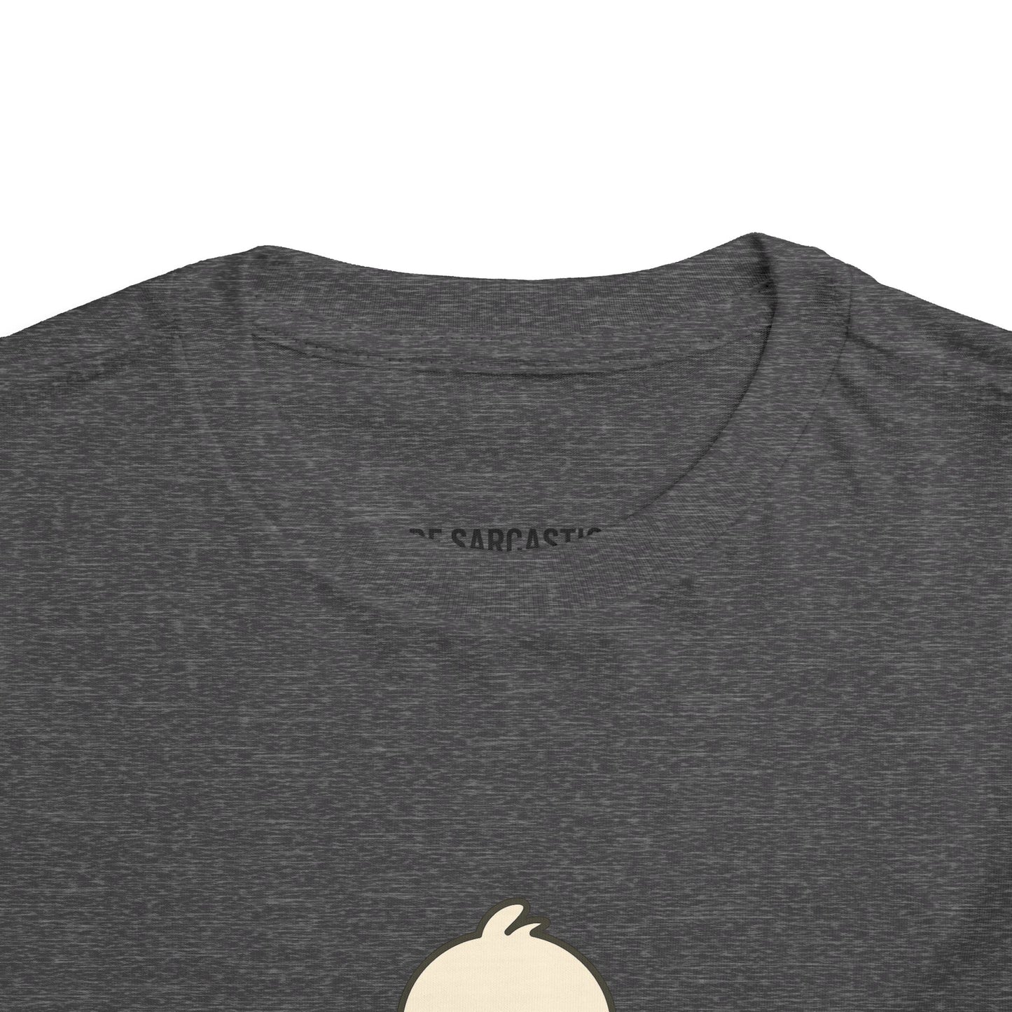 Toddler Tee — "RUDE" Grumpy Duck Kids Shirt (Playful Sarcastic Design)
