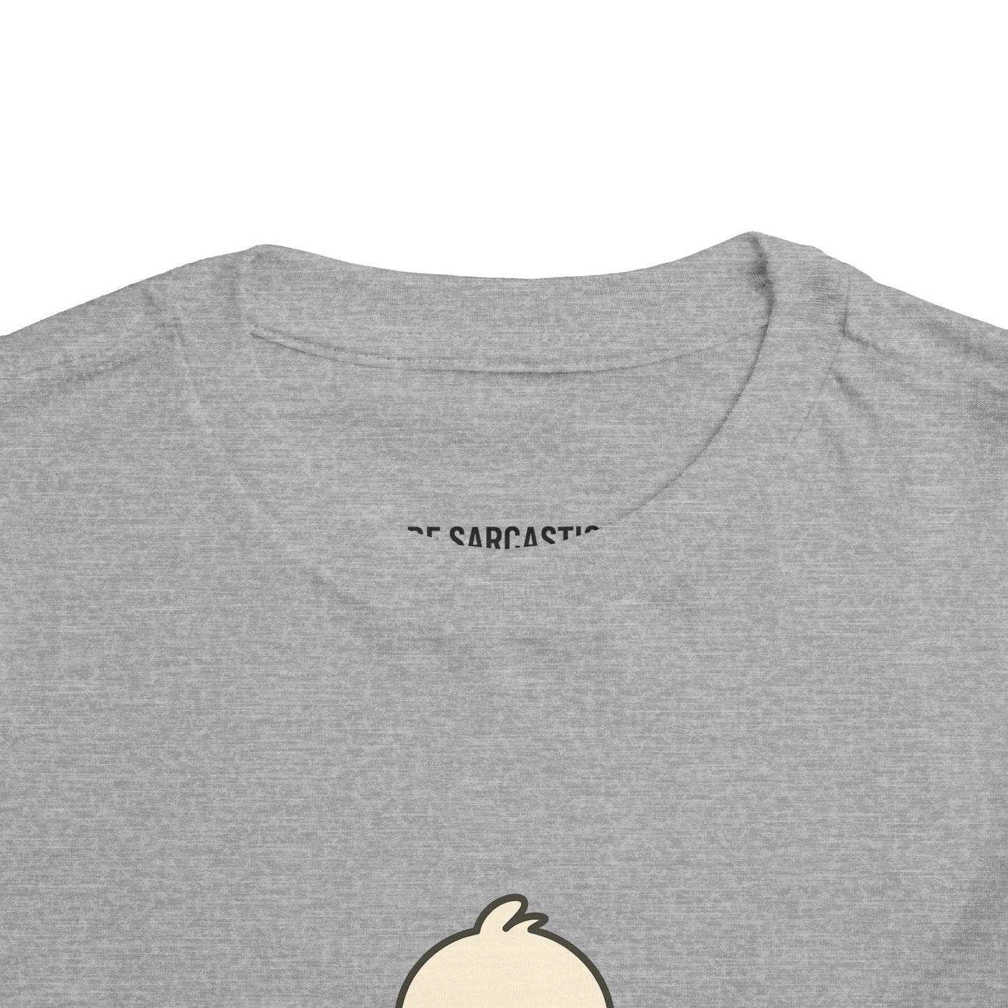 Toddler Tee — "RUDE" Grumpy Duck Kids Shirt (Playful Sarcastic Design)