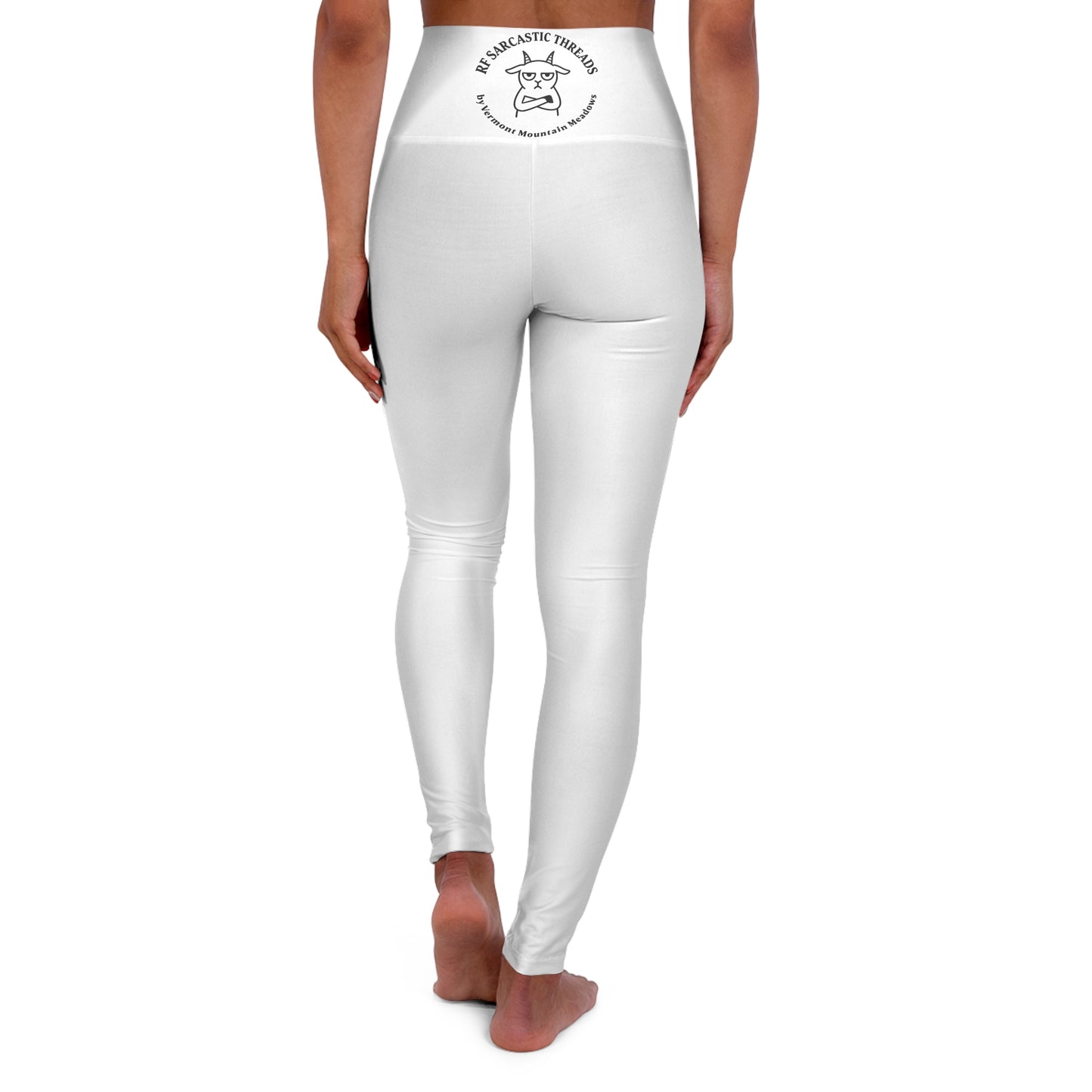 Sarcasm University High-Waisted Yoga Leggings — Funny Graphic Workout Tights