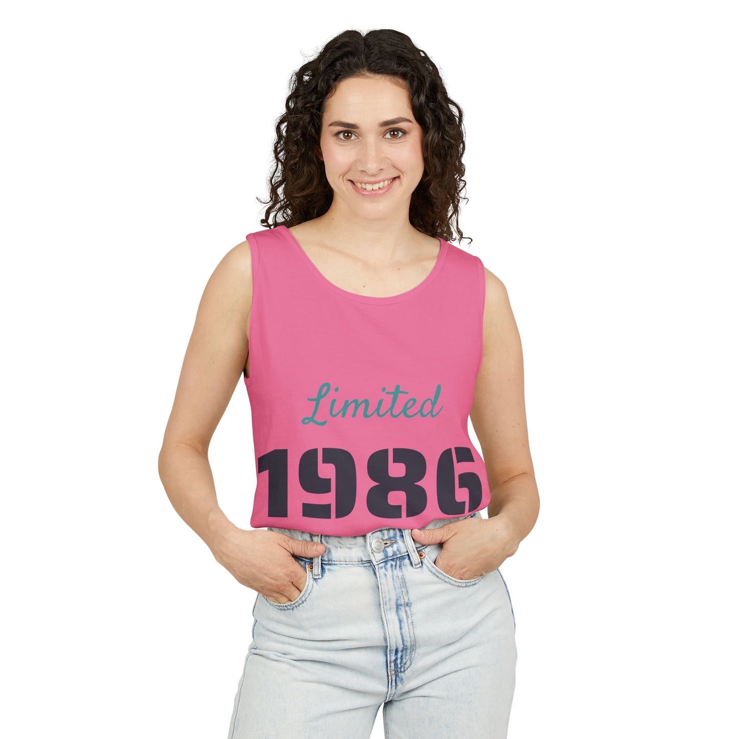 Spaghetti Tank Top — 'Limited 1986 Edition' Vintage Crop