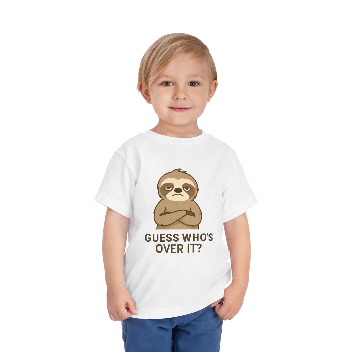 Funny Sarcastic Sloth Toddler Tee — Cute Lazy Sloth Kids T-Shirt