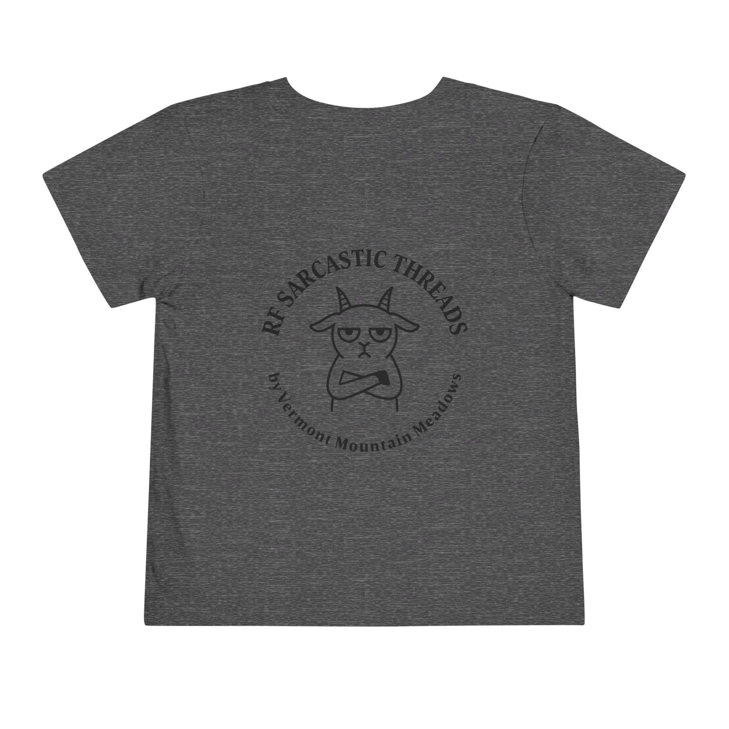 Toddler Tee — "RUDE" Grumpy Duck Kids Shirt (Playful Sarcastic Design)
