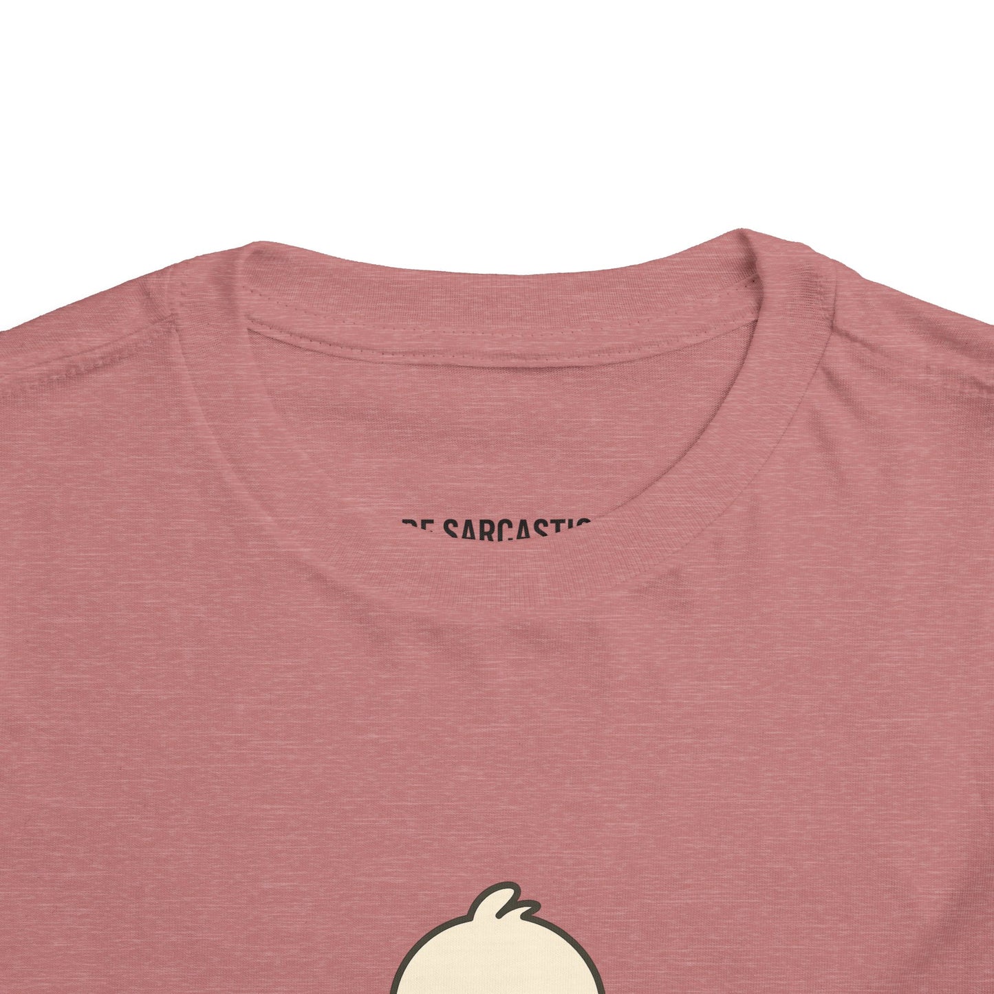 Toddler Tee — "RUDE" Grumpy Duck Kids Shirt (Playful Sarcastic Design)