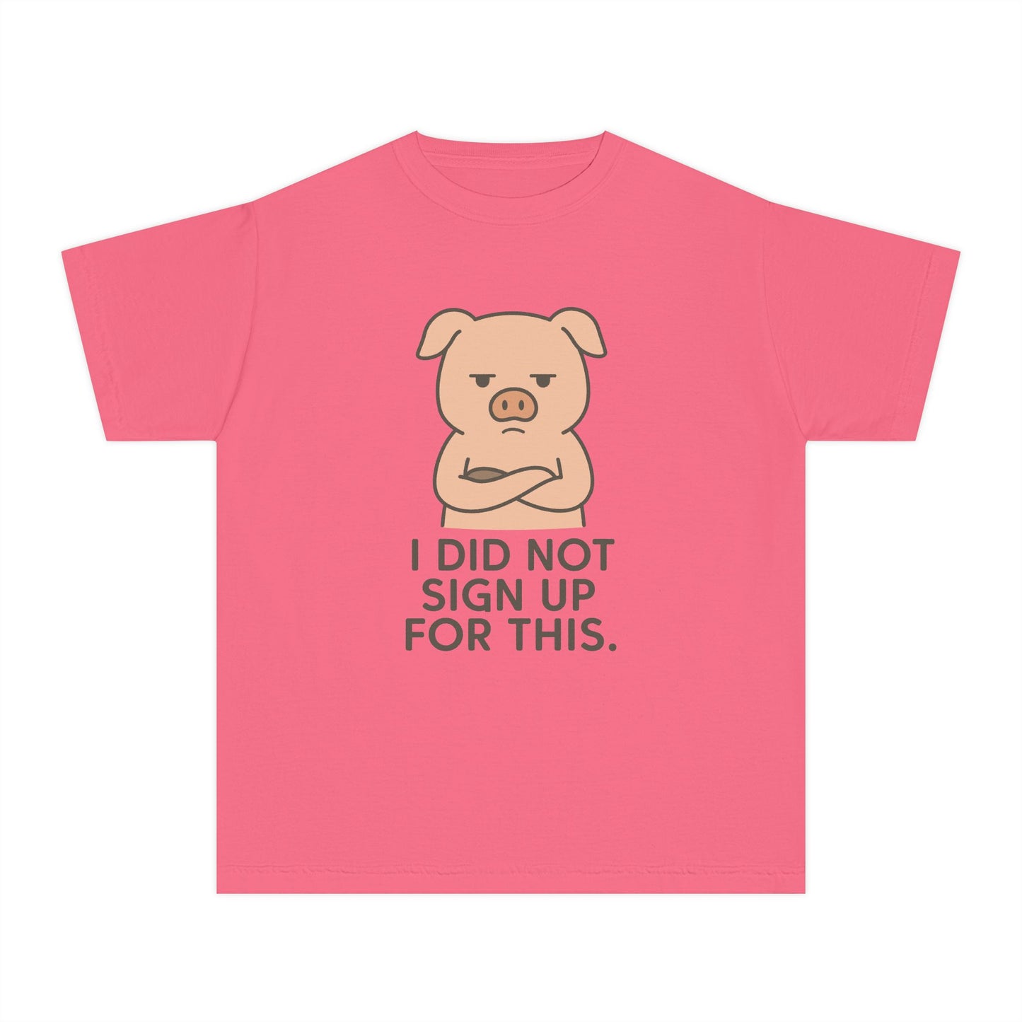 Kids Pig Sarcastic Funny T-Shirt