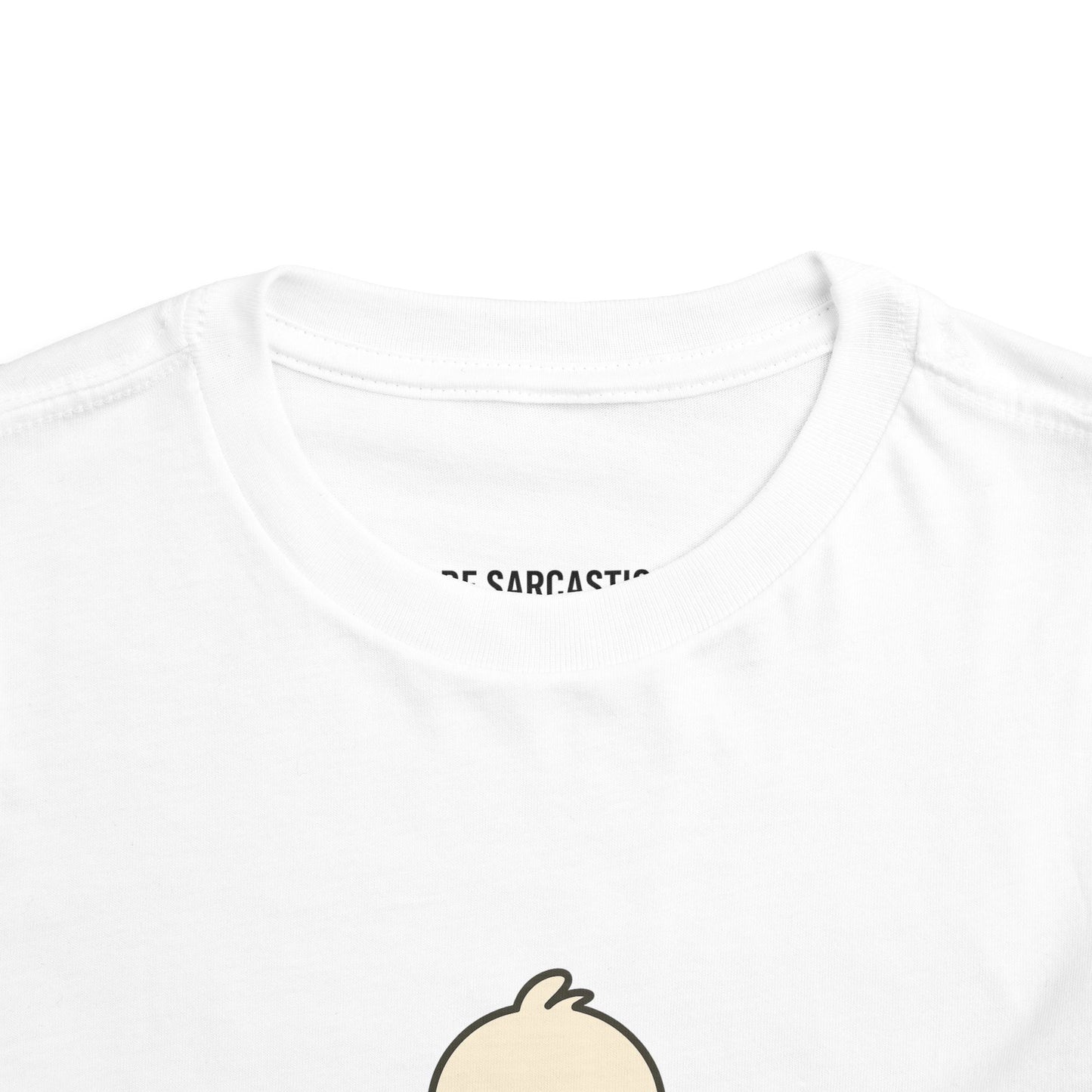 Toddler Tee — "RUDE" Grumpy Duck Kids Shirt (Playful Sarcastic Design)