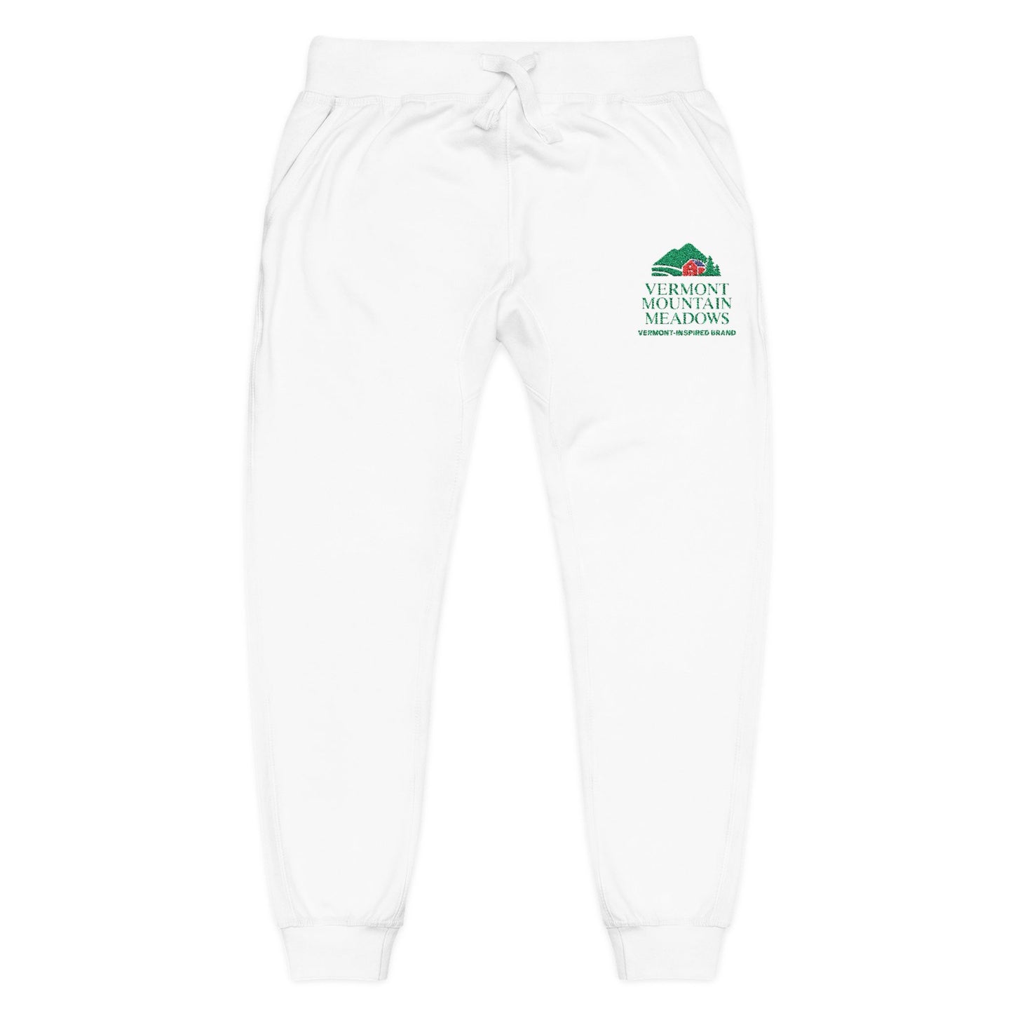 Embroidered Floral ‘Love Grows Here’ Sweatpants — Cozy Fleece Joggers