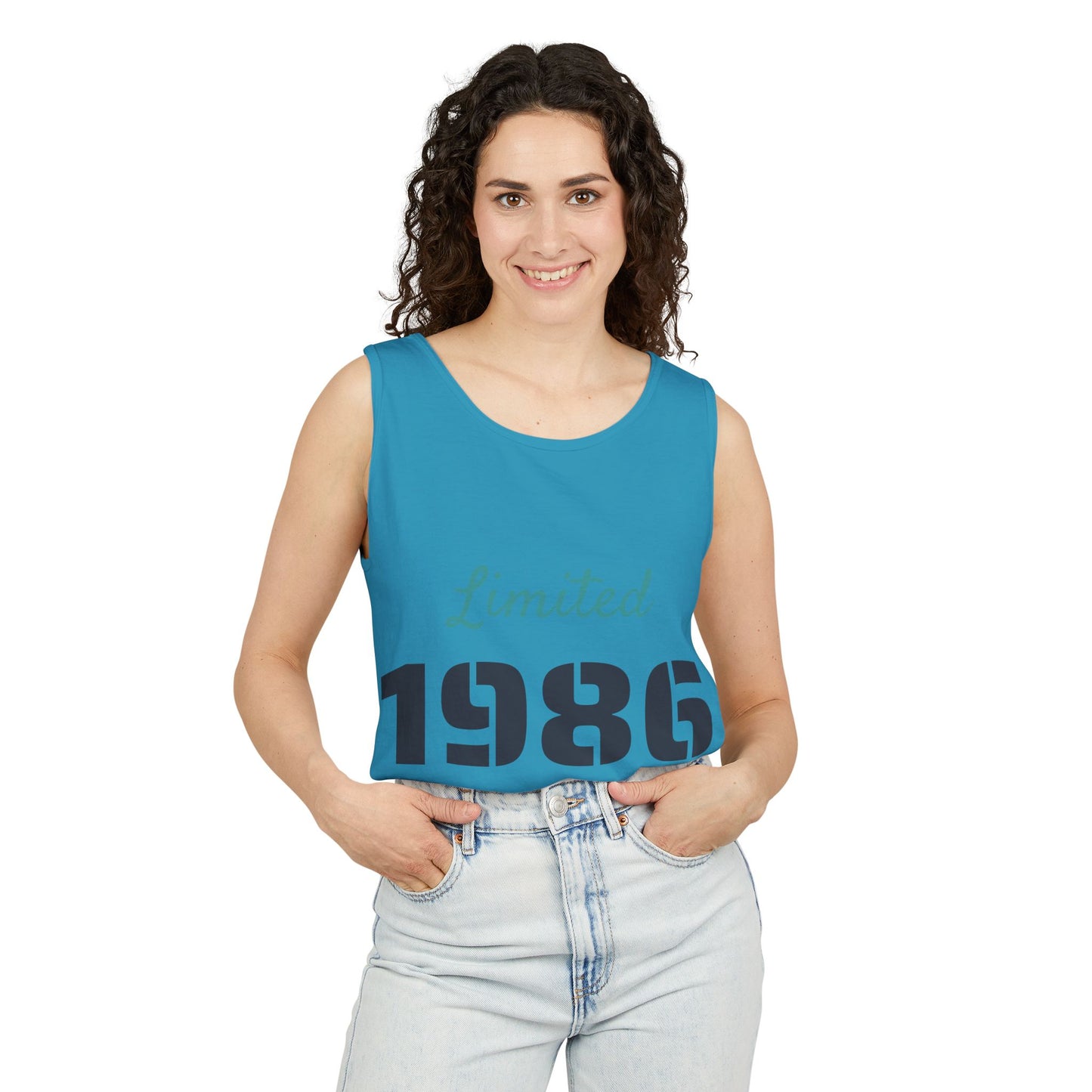 Spaghetti Tank Top — 'Limited 1986 Edition' Vintage Crop