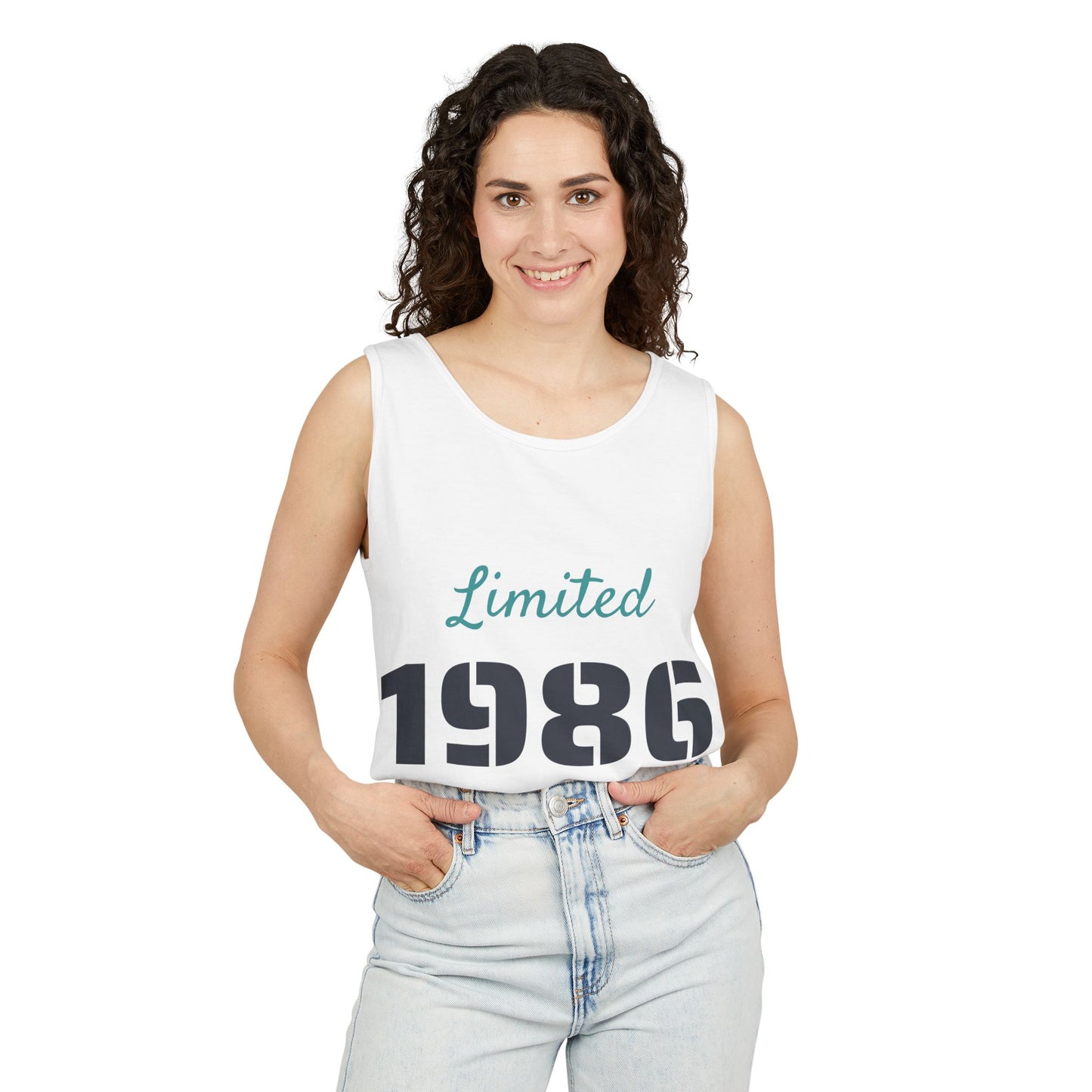 Spaghetti Tank Top — 'Limited 1986 Edition' Vintage Crop