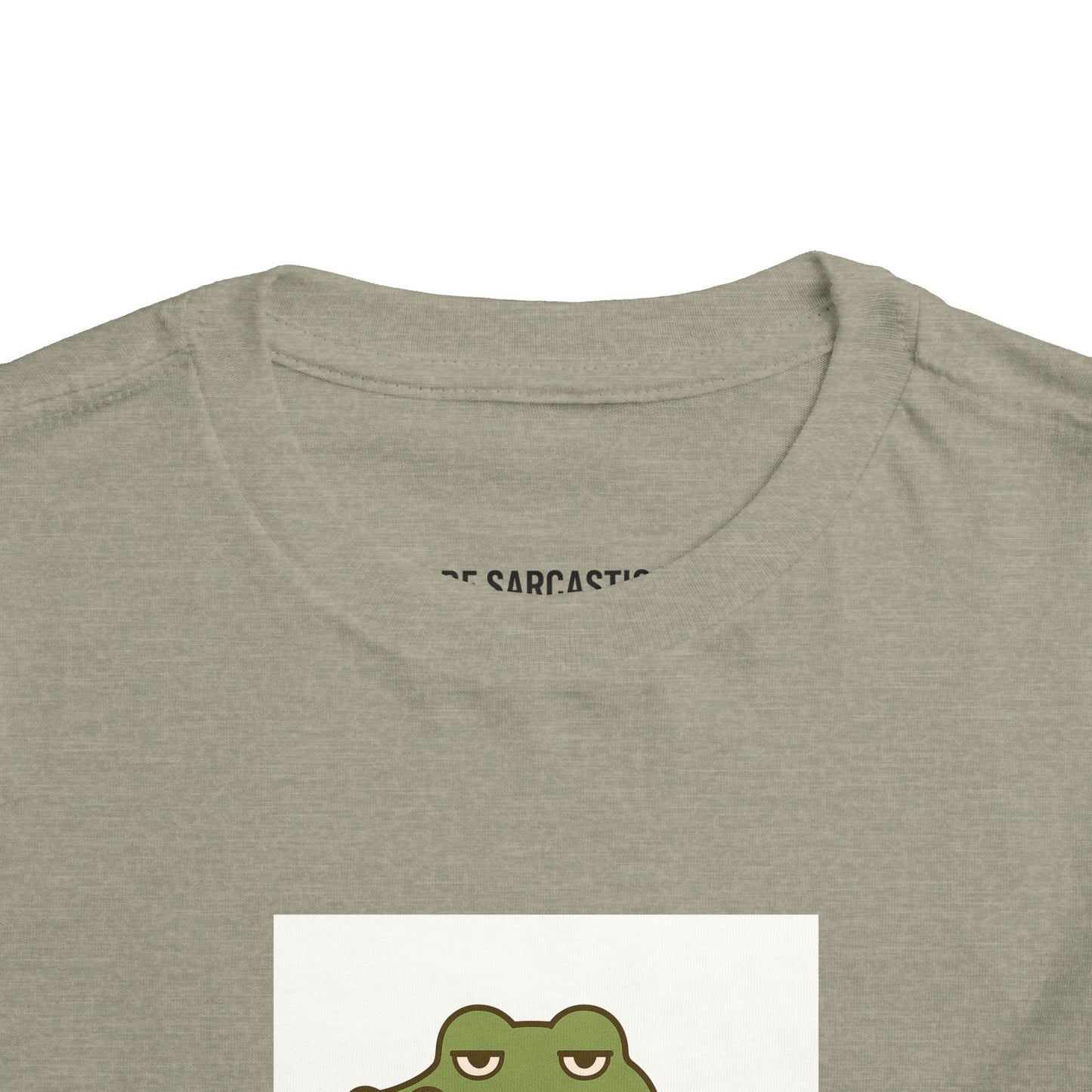 Toddler Tee — "Over It Since Birth" Alligator Graphic