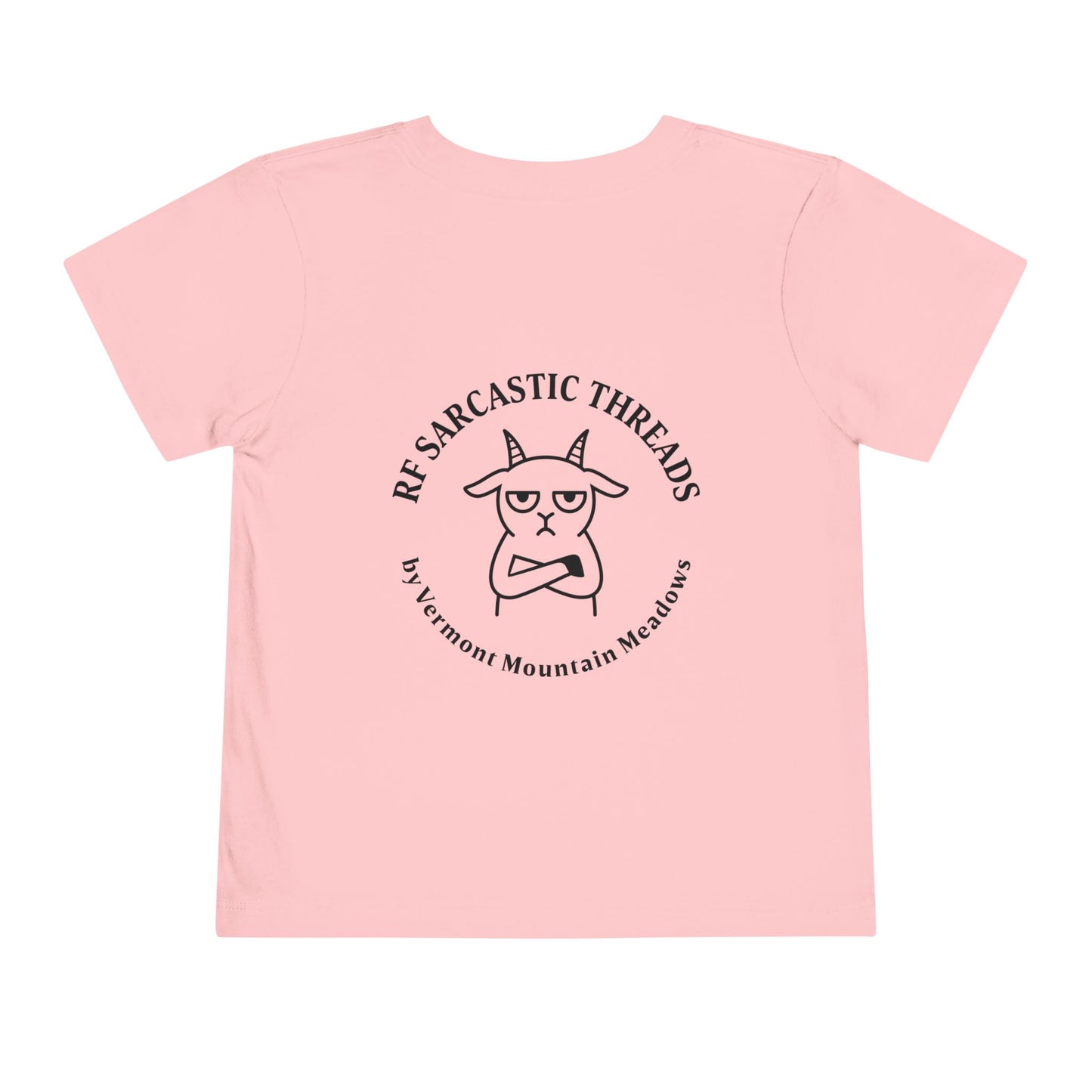 Toddler Tee — "RUDE" Grumpy Duck Kids Shirt (Playful Sarcastic Design)
