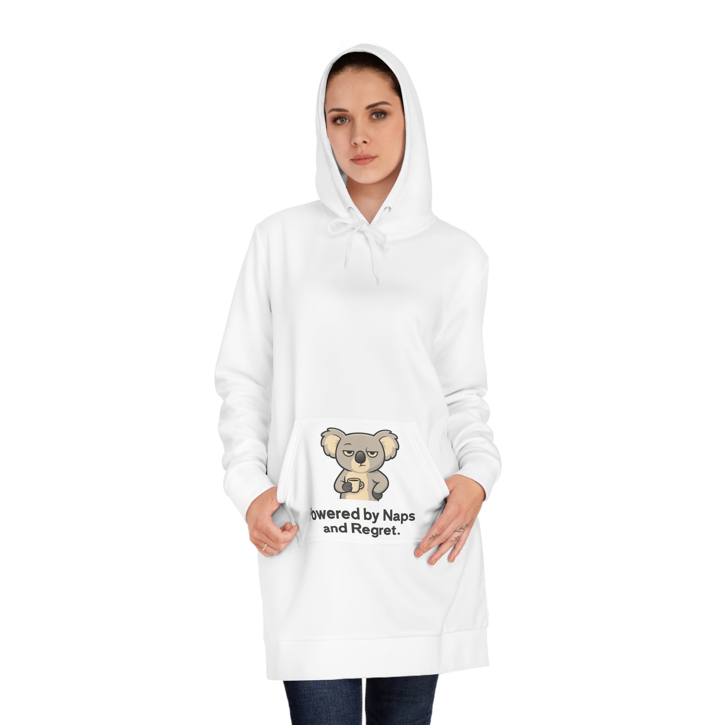 Sarcastic Koaloa Women's Hoodie Dress — Funny Long Hoodie