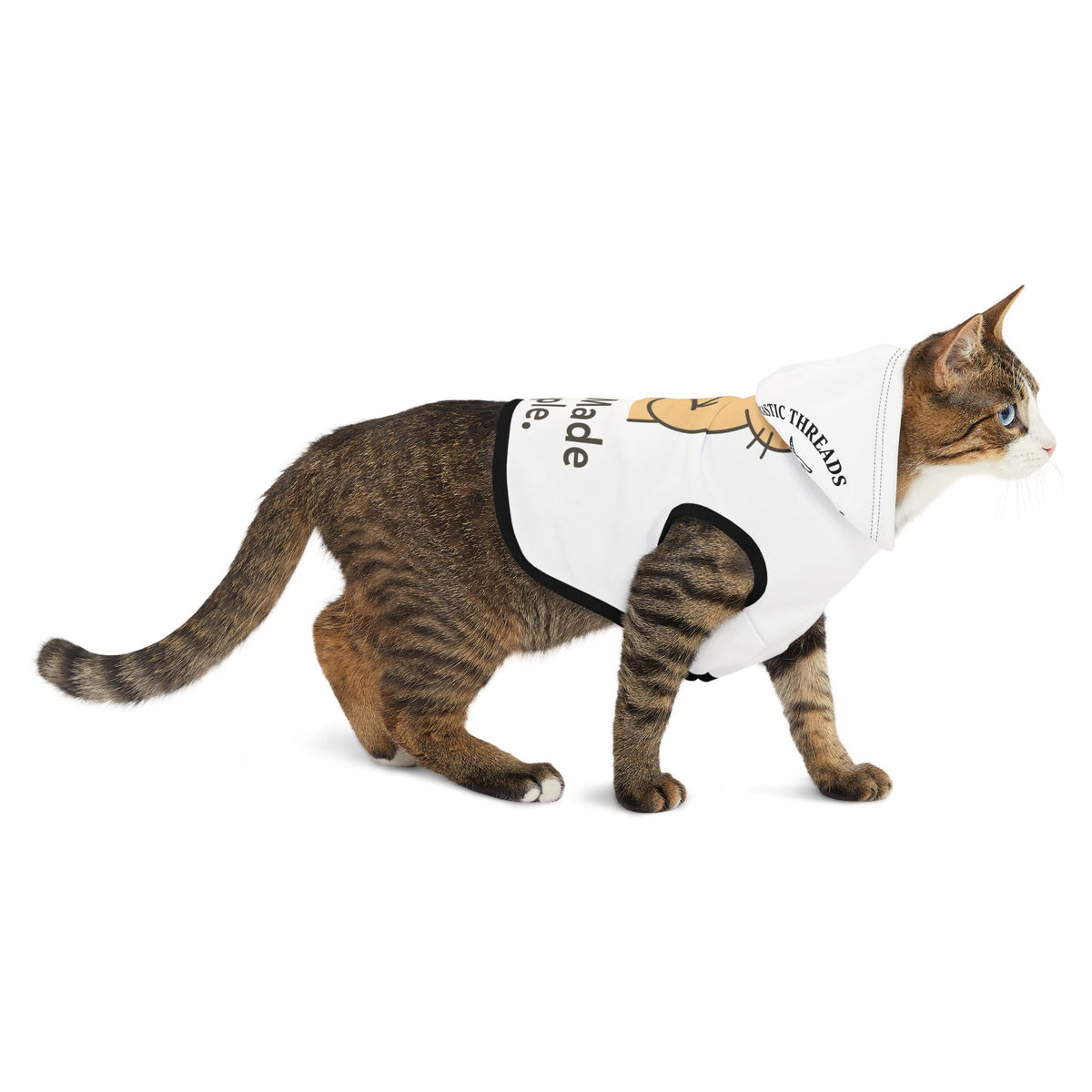 Pet Hoodie — "I Wasn't Made for People" Funny Cat Graphic