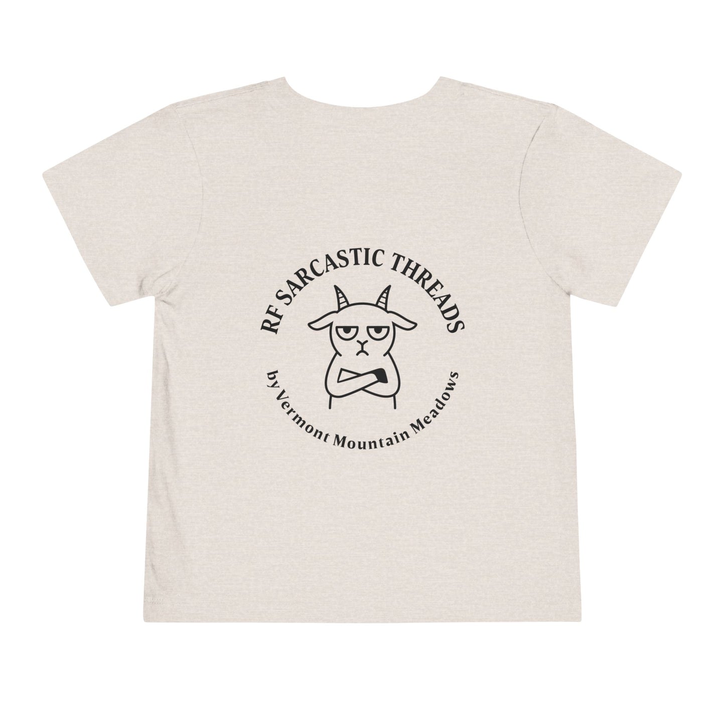 Toddler Tee — "RUDE" Grumpy Duck Kids Shirt (Playful Sarcastic Design)