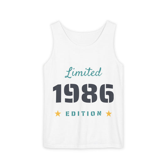 Spaghetti Tank Top — 'Limited 1986 Edition' Vintage Crop