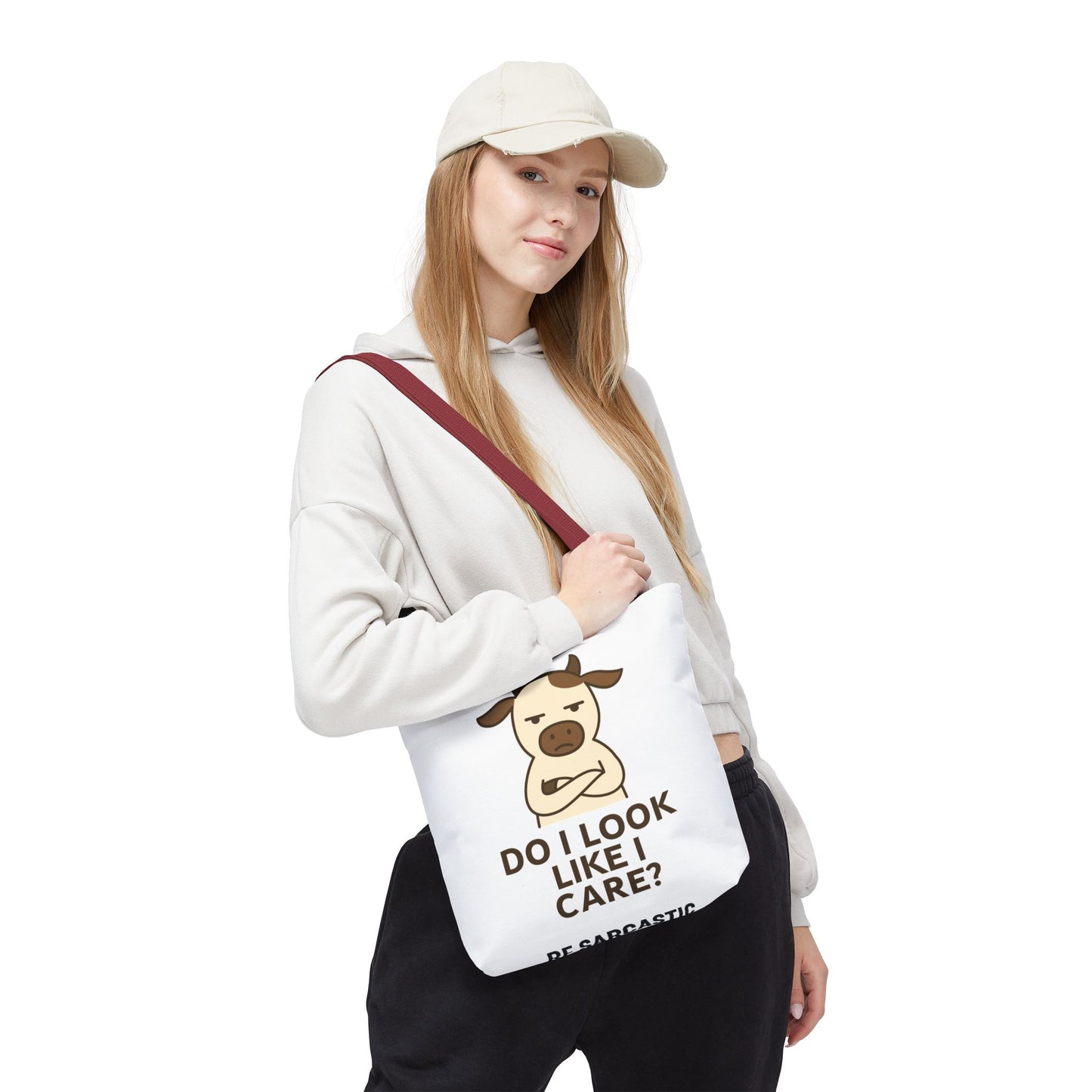 Sarcastic Funny Tote Bag — Humorous Quote Canvas Shopper