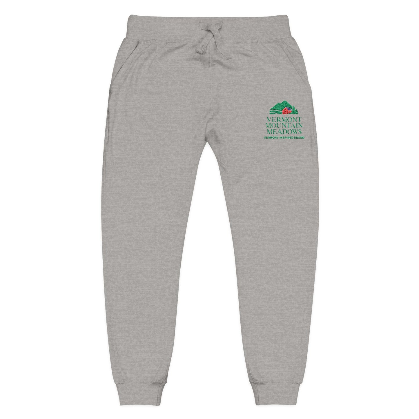 Embroidered Floral ‘Love Grows Here’ Sweatpants — Cozy Fleece Joggers