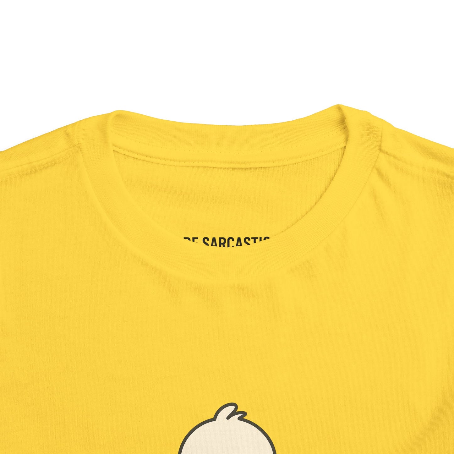 Toddler Tee — "RUDE" Grumpy Duck Kids Shirt (Playful Sarcastic Design)