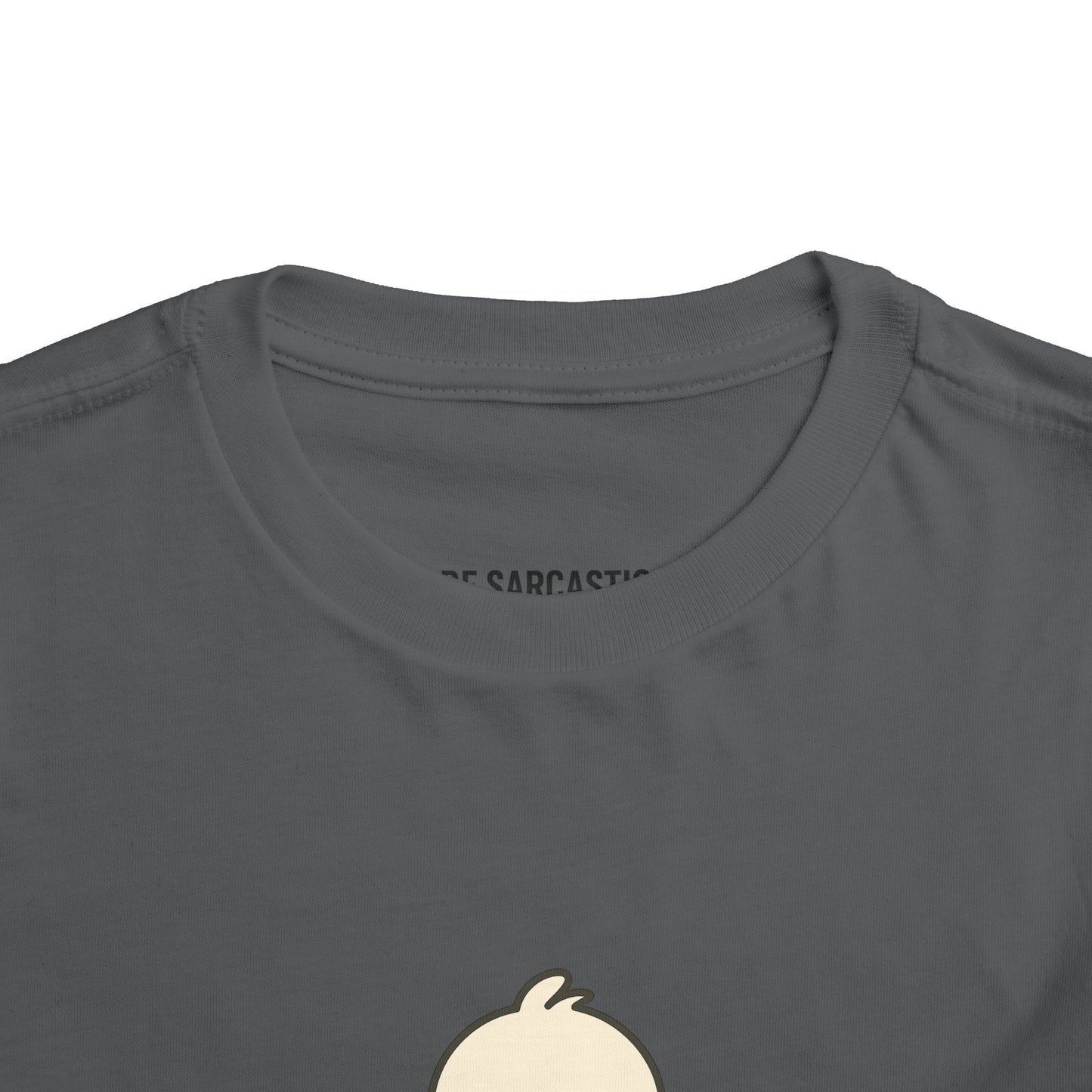 Toddler Tee — "RUDE" Grumpy Duck Kids Shirt (Playful Sarcastic Design)
