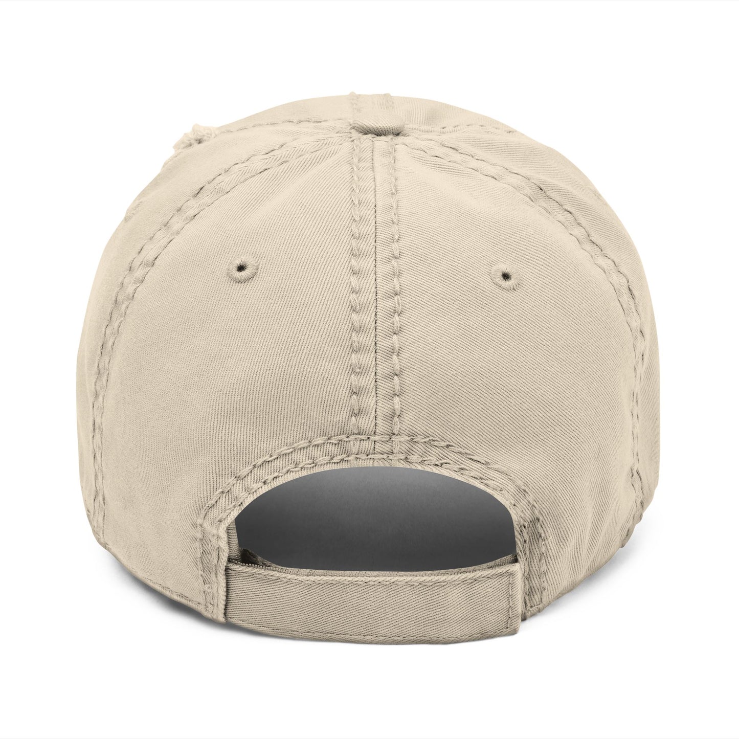 Vermont-Inspired Distressed Embroidered Dad Hat