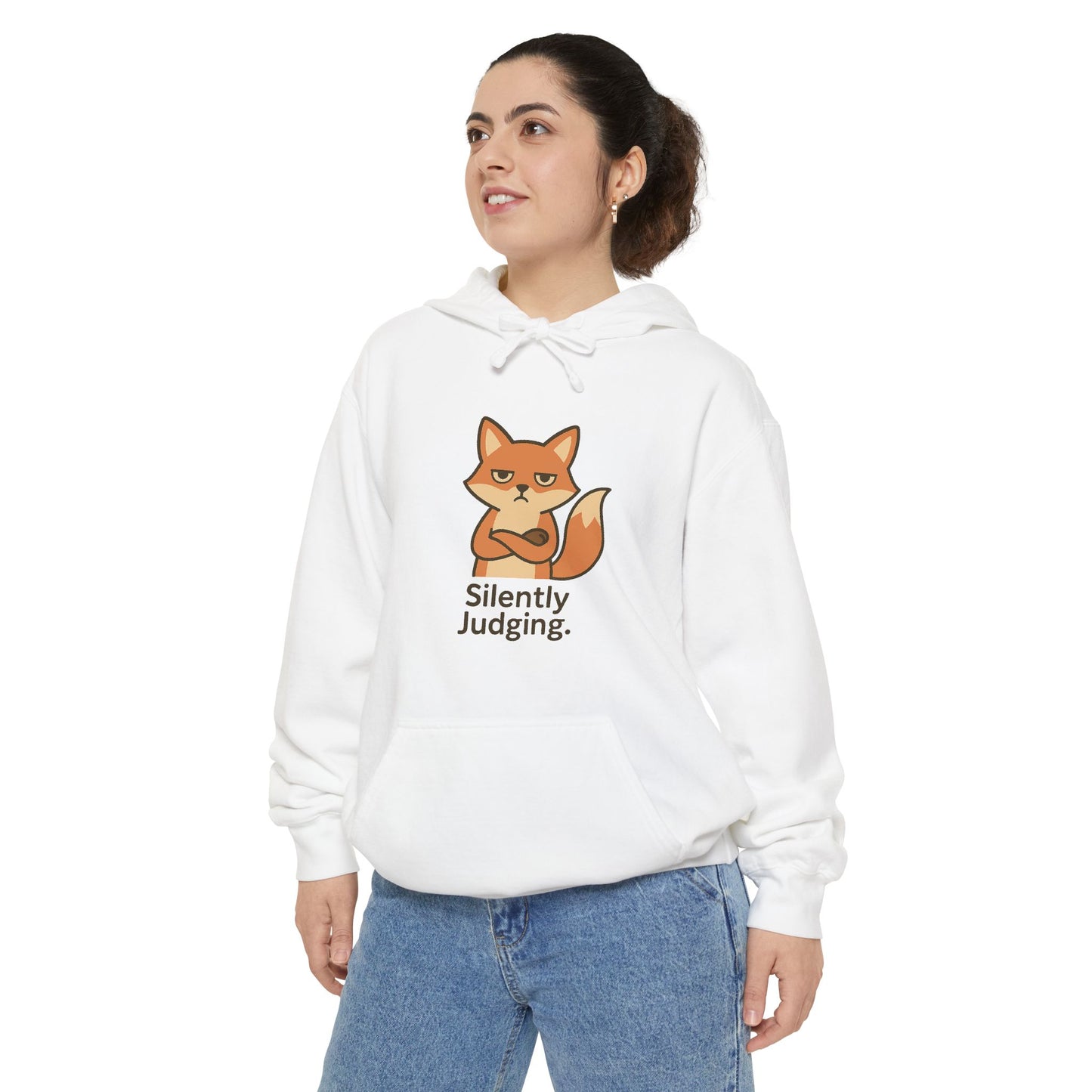 Funny Sarcastic Fox Hoodie — Humorous Fox Graphic Pullover